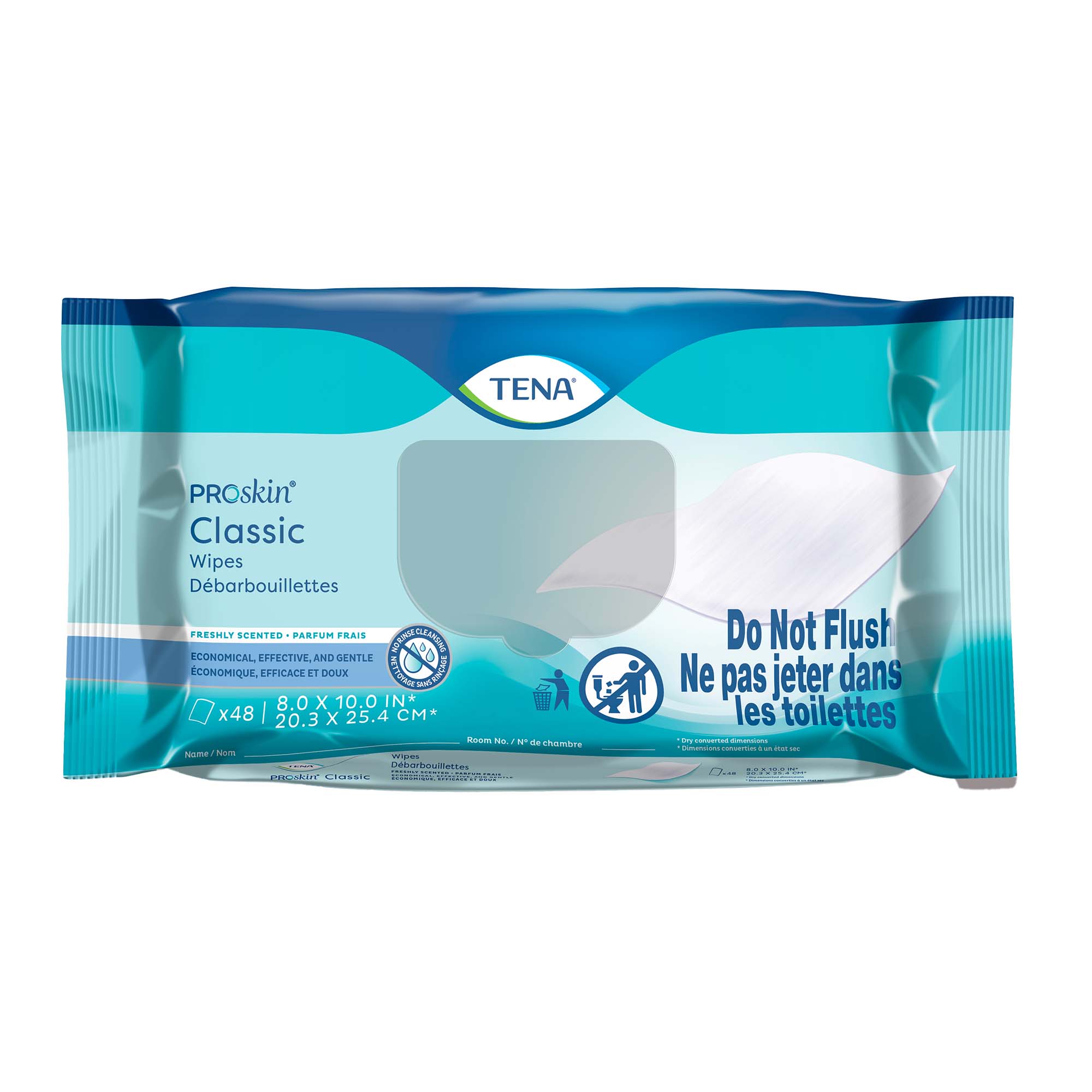 Essity HMS North America Inc - 56980 Personal Cleansing Wipe TENA® ProSkin™ Classic Soft Pack Scented 48 Count