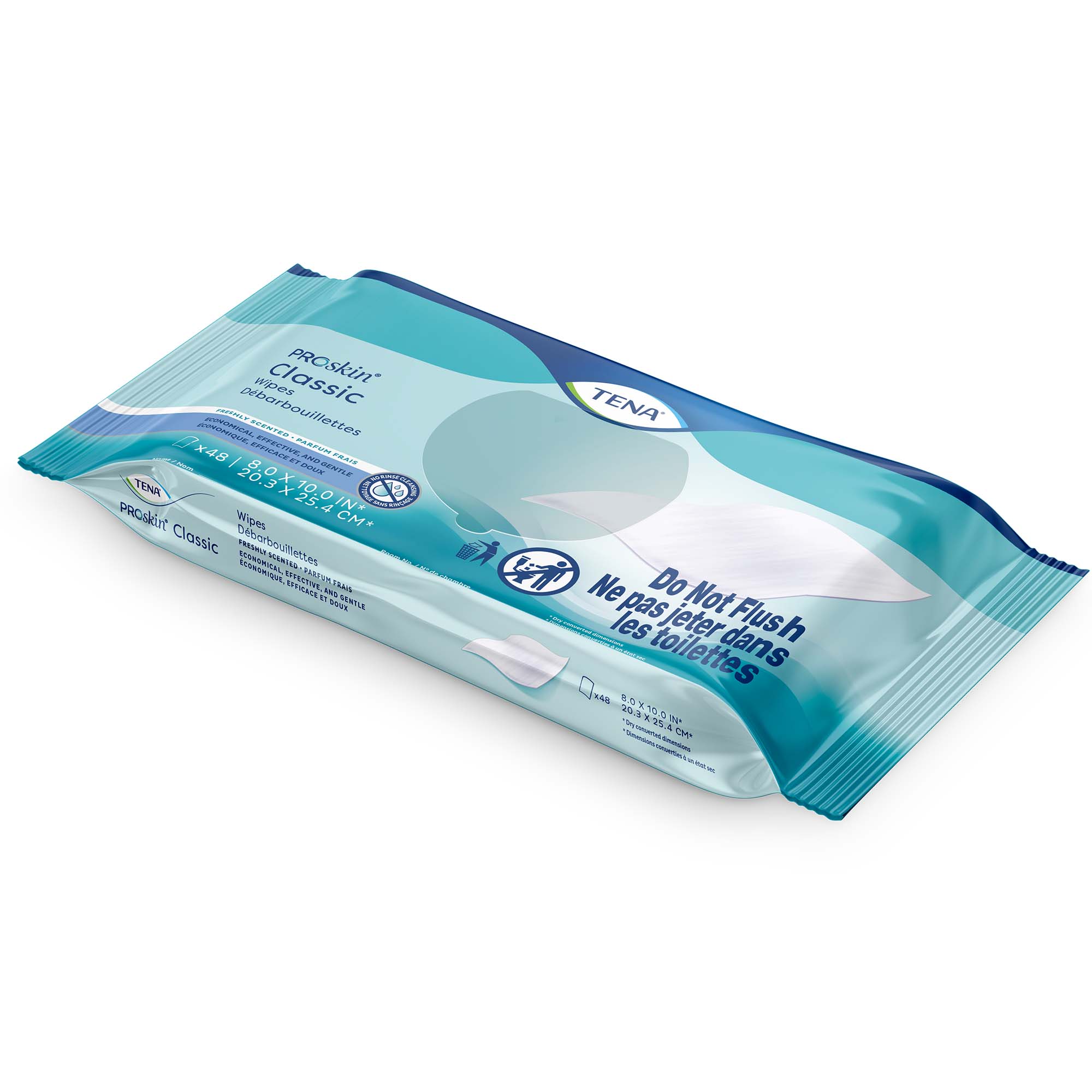 Essity HMS North America Inc - 56980 Personal Cleansing Wipe TENA® ProSkin™ Classic Soft Pack Scented 48 Count