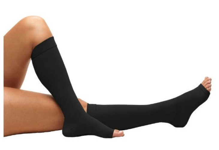 Truform - 808-BL-XL Anti-embolism Stocking Truform® Knee High X-Large Black Open Toe