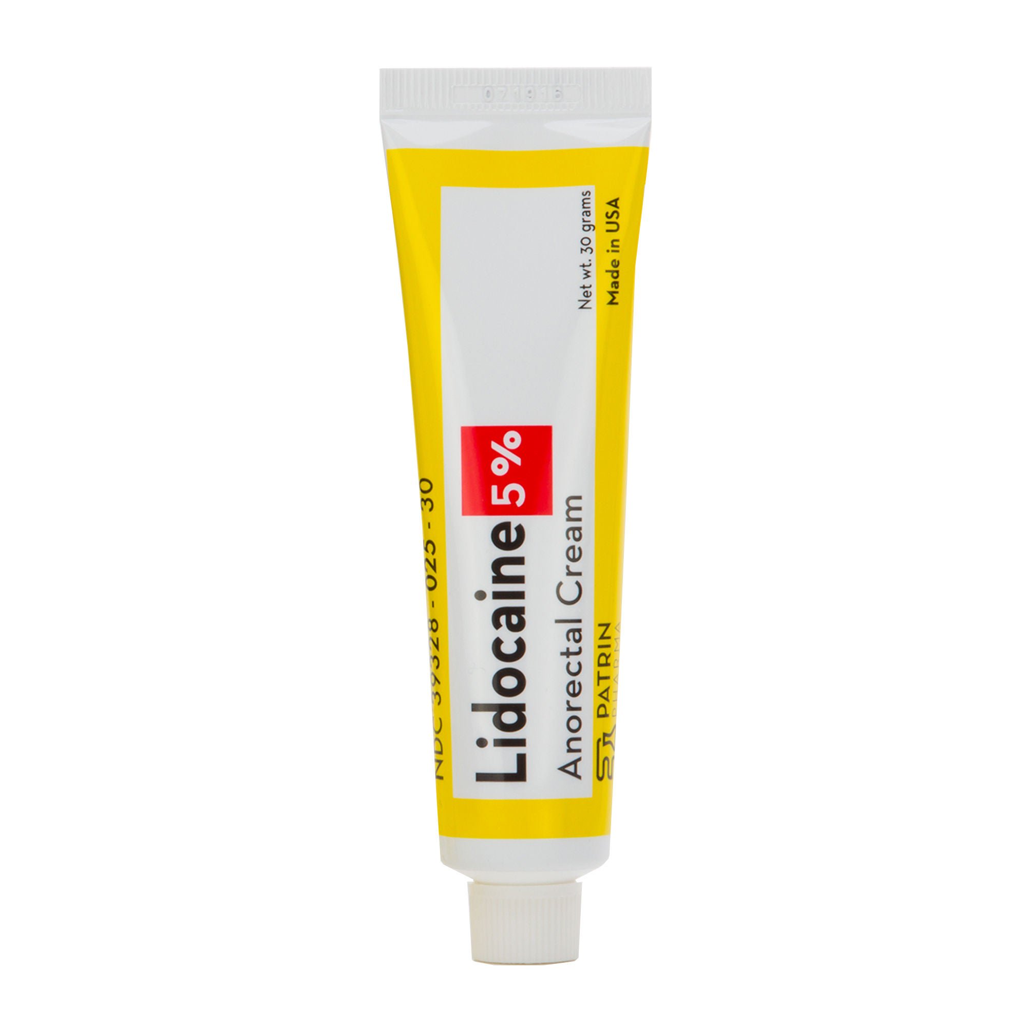 Patrin Pharma Inc - 39328002530 Topical Pain Relief 5% Strength Lidocaine HCl Cream 30 Gram