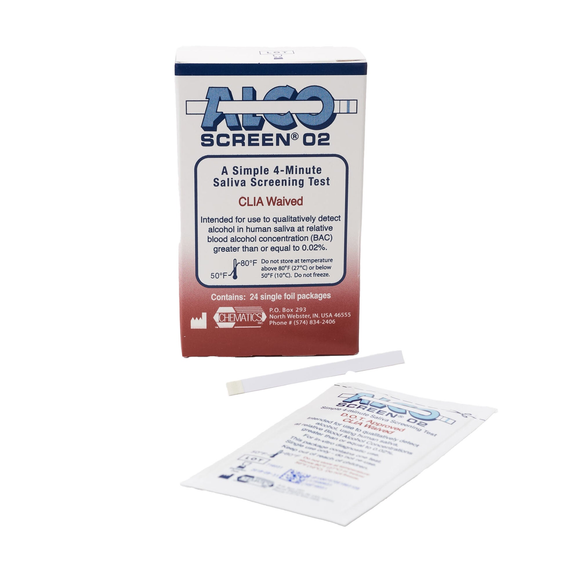 Jant Pharmacal Corp - DS85C124DT Drugs of Abuse Test Kit Alco-Screen® Alcohol Screen 24 Tests CLIA Waived