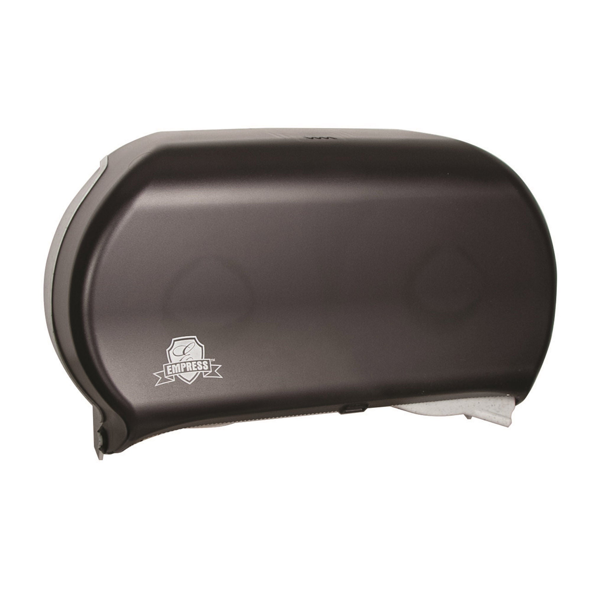 RJ Schinner Co - EMP4000 Toilet Tissue Dispenser Empress Black Plastic Manual Pull Double Roll Wall Mount