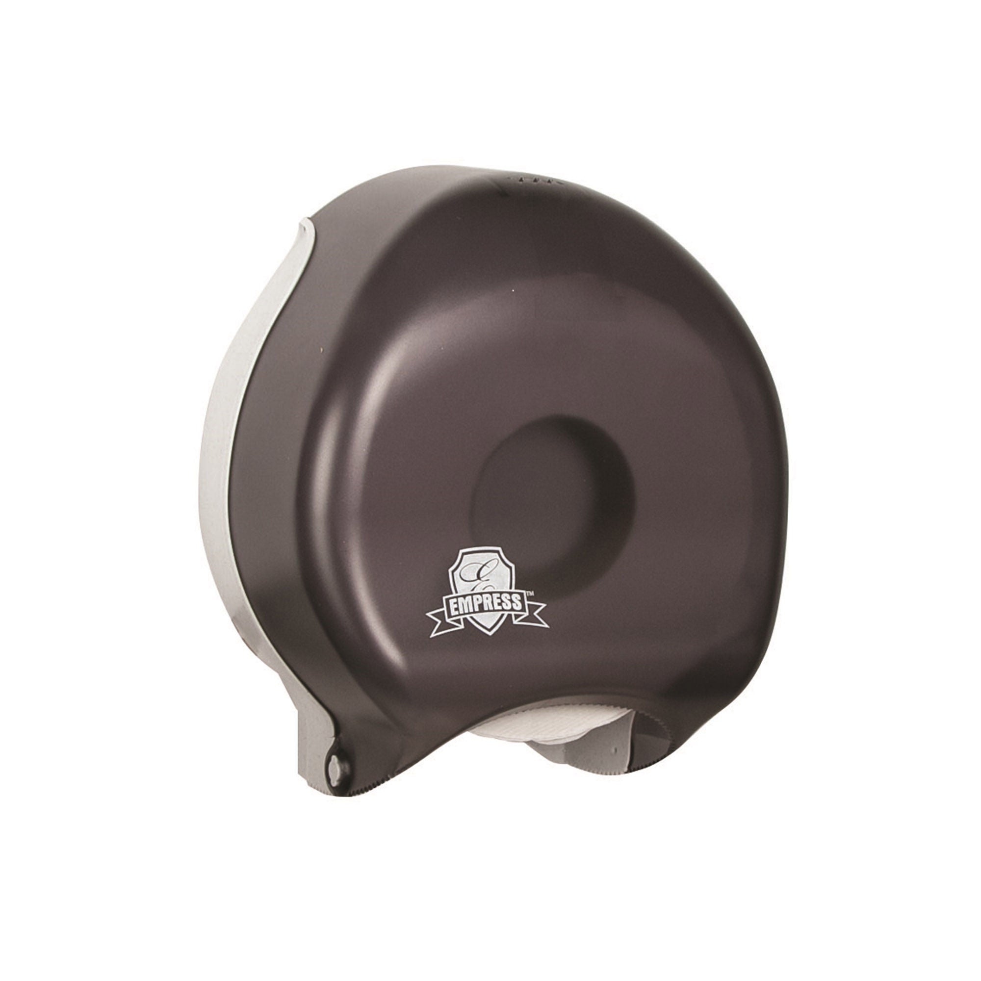 RJ Schinner Co - EMP2000 Toilet Tissue Dispenser Empress Black Plastic Manual Pull Single Roll Wall Mount