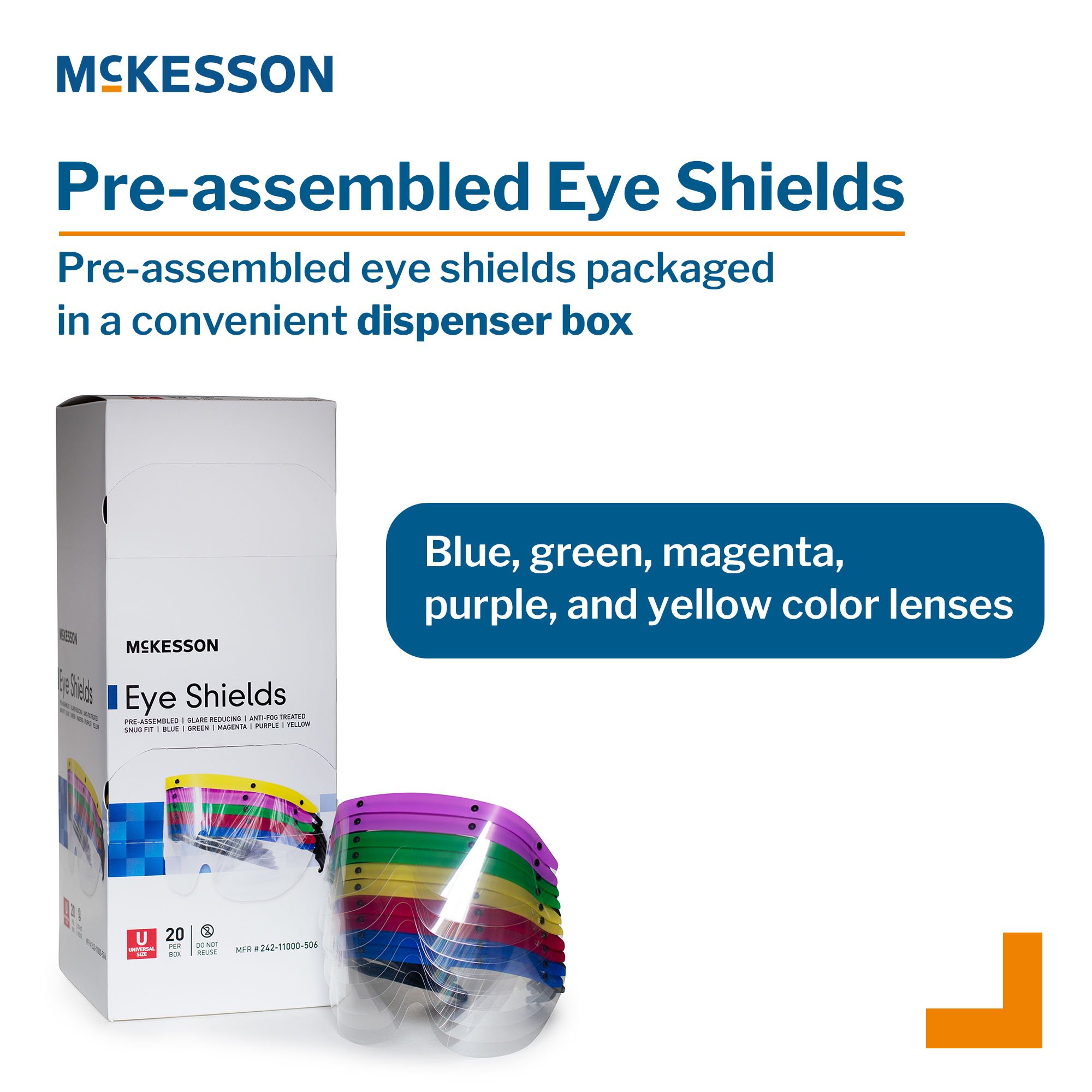 McKesson Eye Shield with Dispenser 242-11000-506 by McKesson Brand