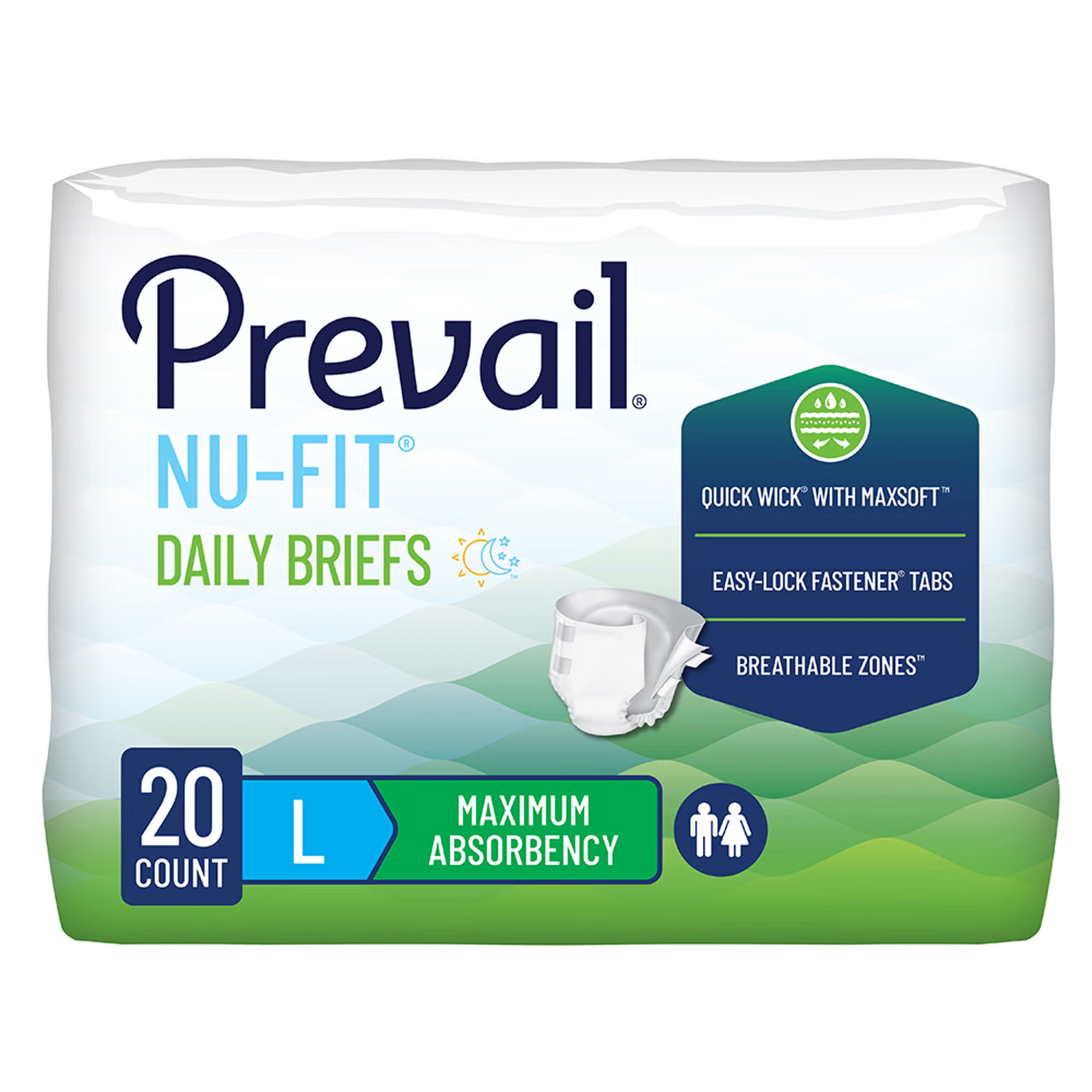 First Quality Products LLC - NU-013/2 Prevail® Nu-Fit® Daily Briefs