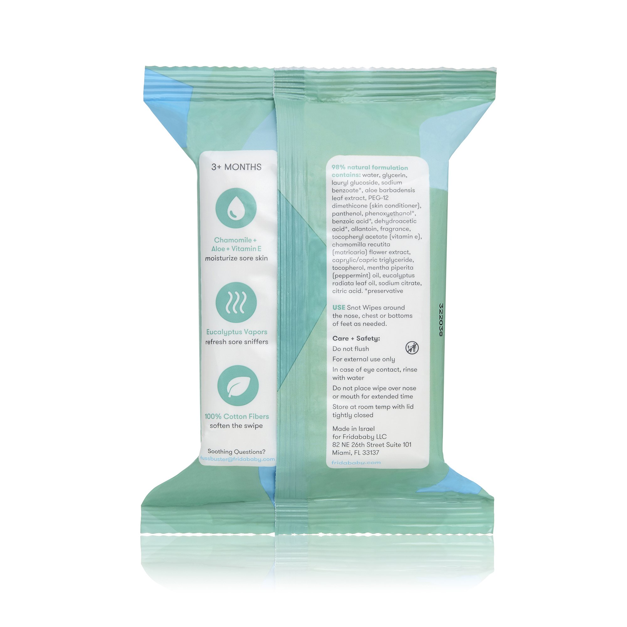 Fridababy LLC 100000046 - BreatheFrida™ the BoogerWiper Nose + Chest Wipes - 30/Pack, 720/Case