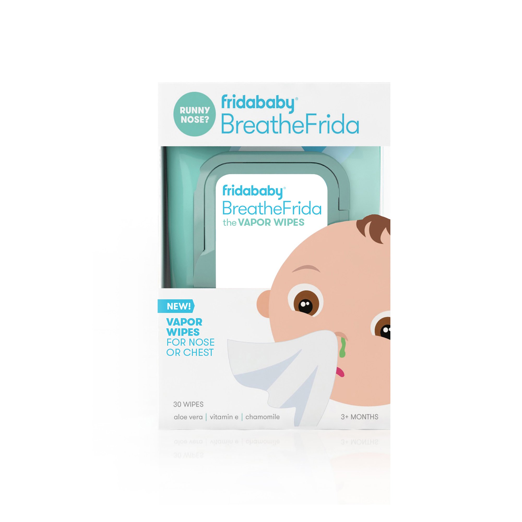 Fridababy LLC 100000046 - BreatheFrida™ the BoogerWiper Nose + Chest Wipes - 30/Pack, 720/Case