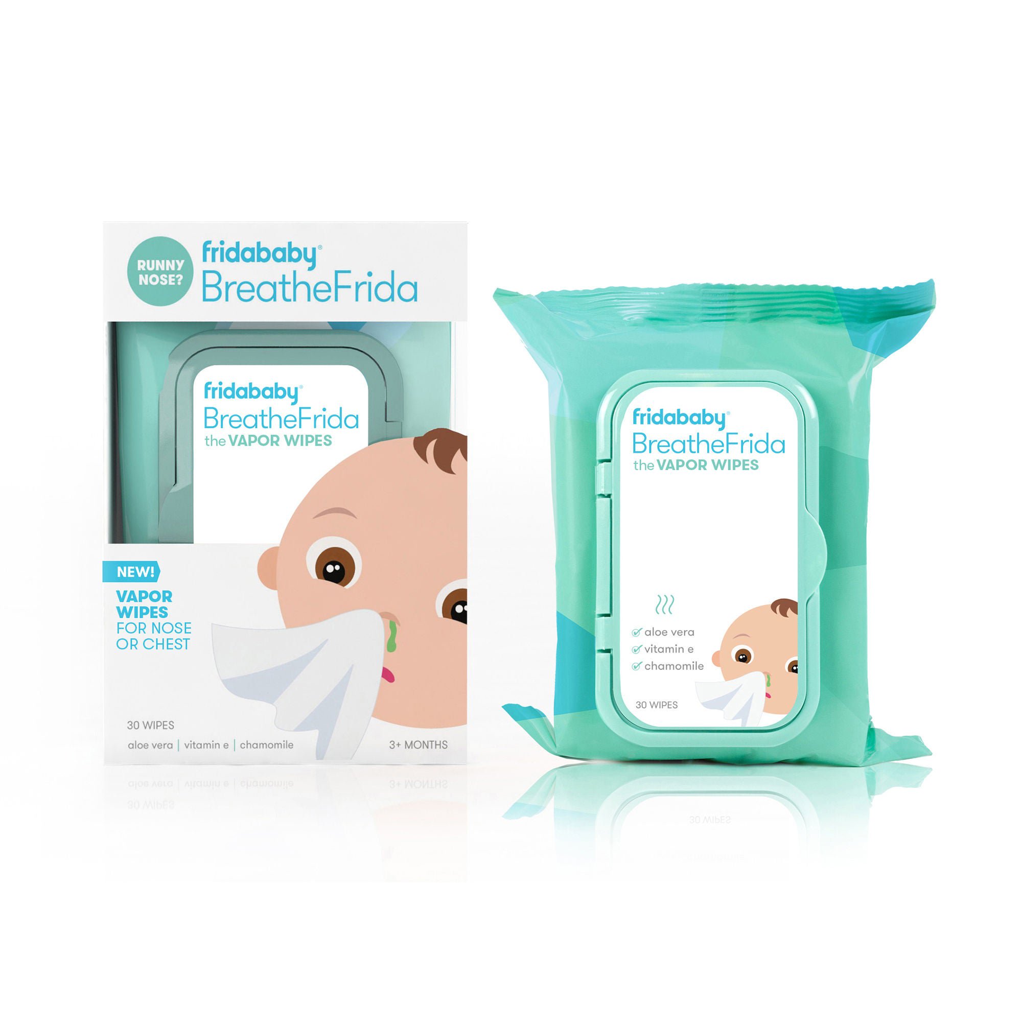 Fridababy LLC - 100000046 BreatheFrida™ the BoogerWiper Nose + Chest Wipes