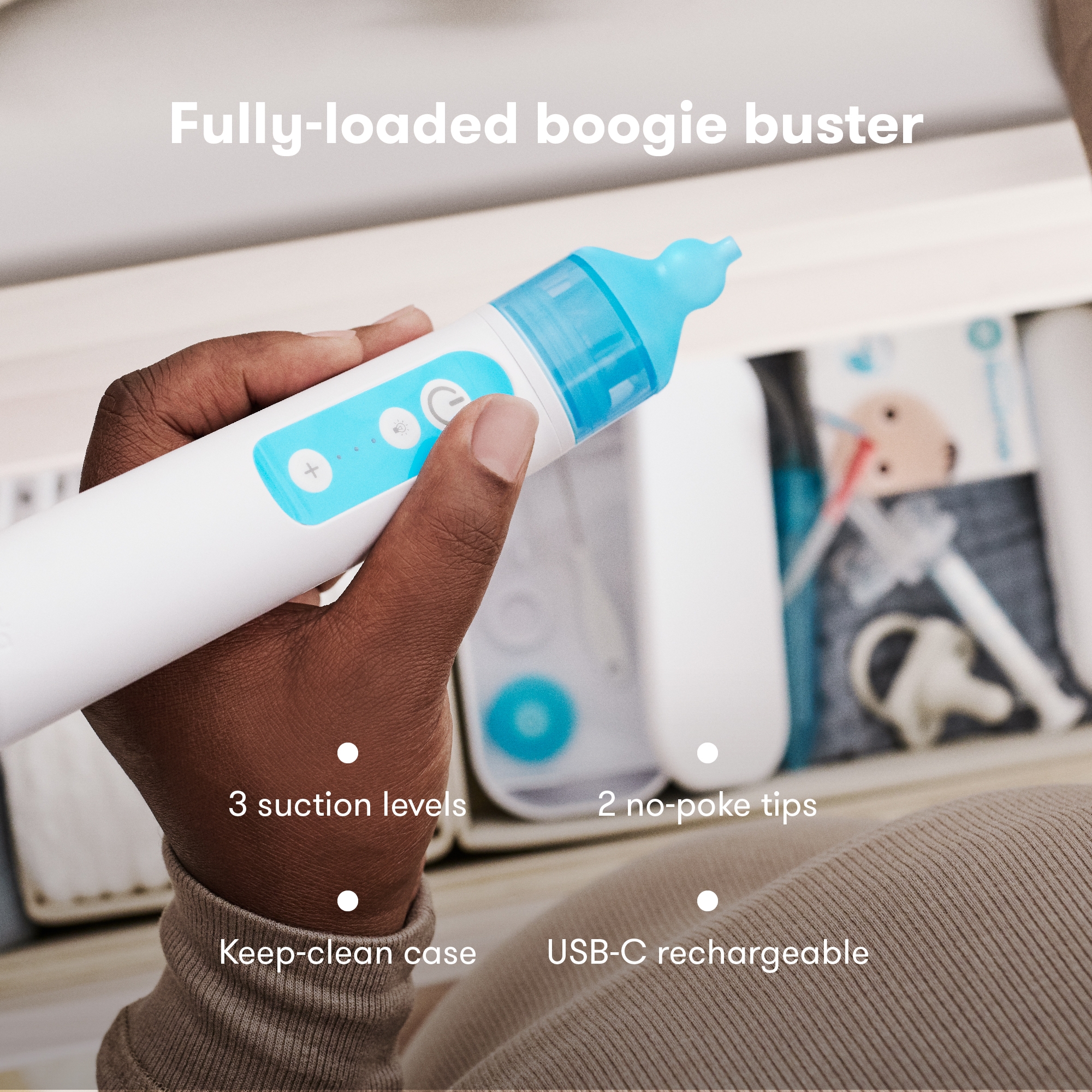 Fridababy LLC 1000001971 - frida baby Electric NoseFrida®, Self-Driving SnotSucker® - 1/Each, 12/Case