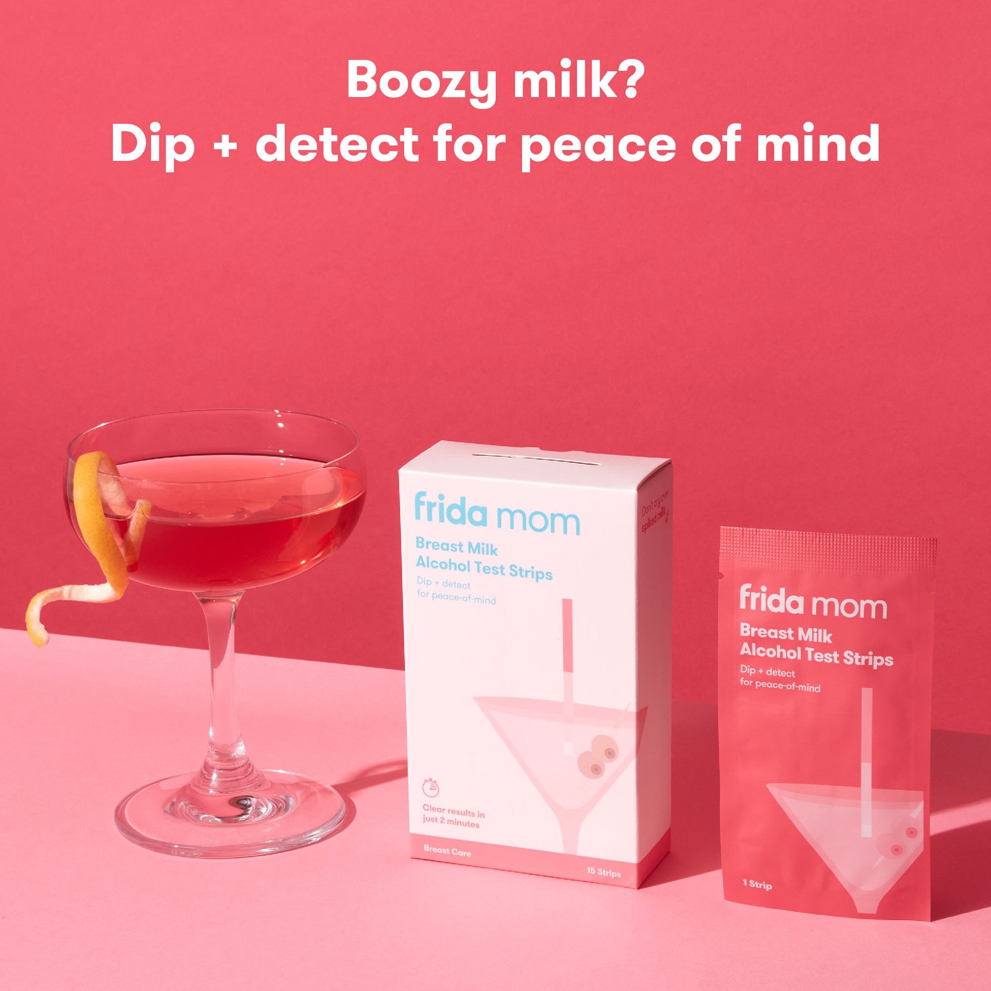 Fridababy LLC 100001399 - frida mom Breast Milk Alcohol Detection Test Strips - 1/Each, 12/Case