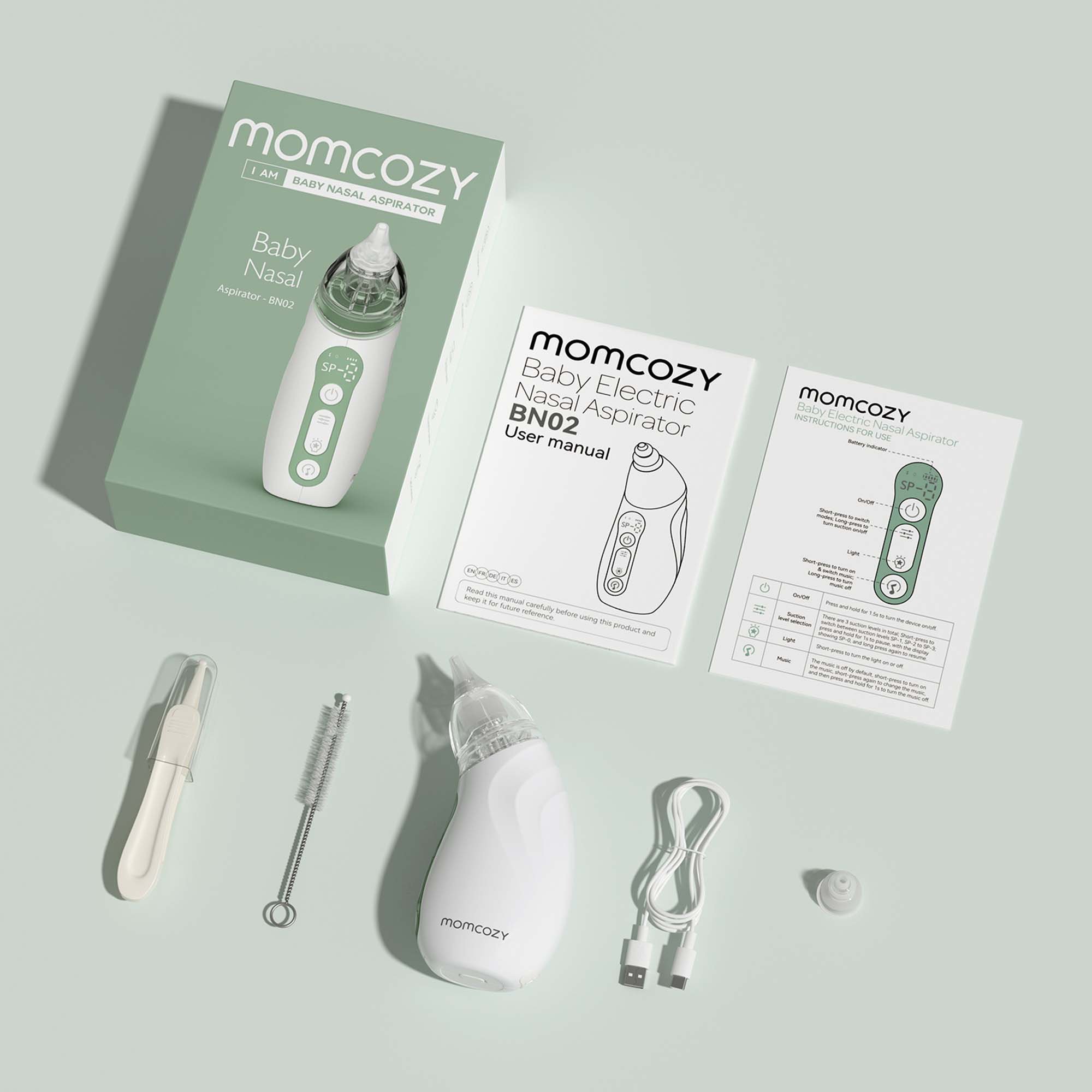 Root Technology Ltd BN002-GW10BA-A - Momcozy Nasal Aspirator for Babies - 1/Each