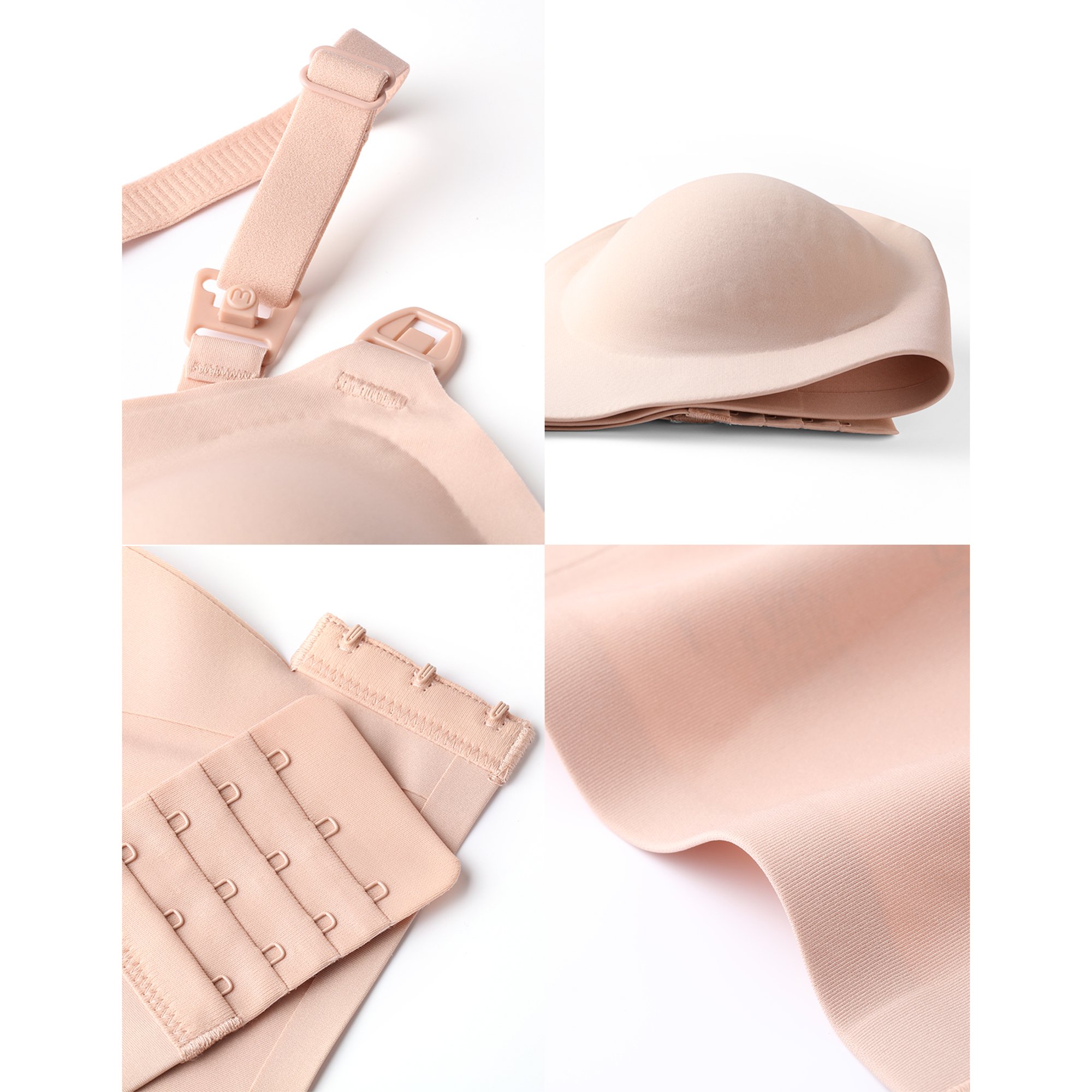 Root Technology Ltd FB021-SK100L-C - Momcozy Smooth Nursing Bra, Large, Beige - 1/Each