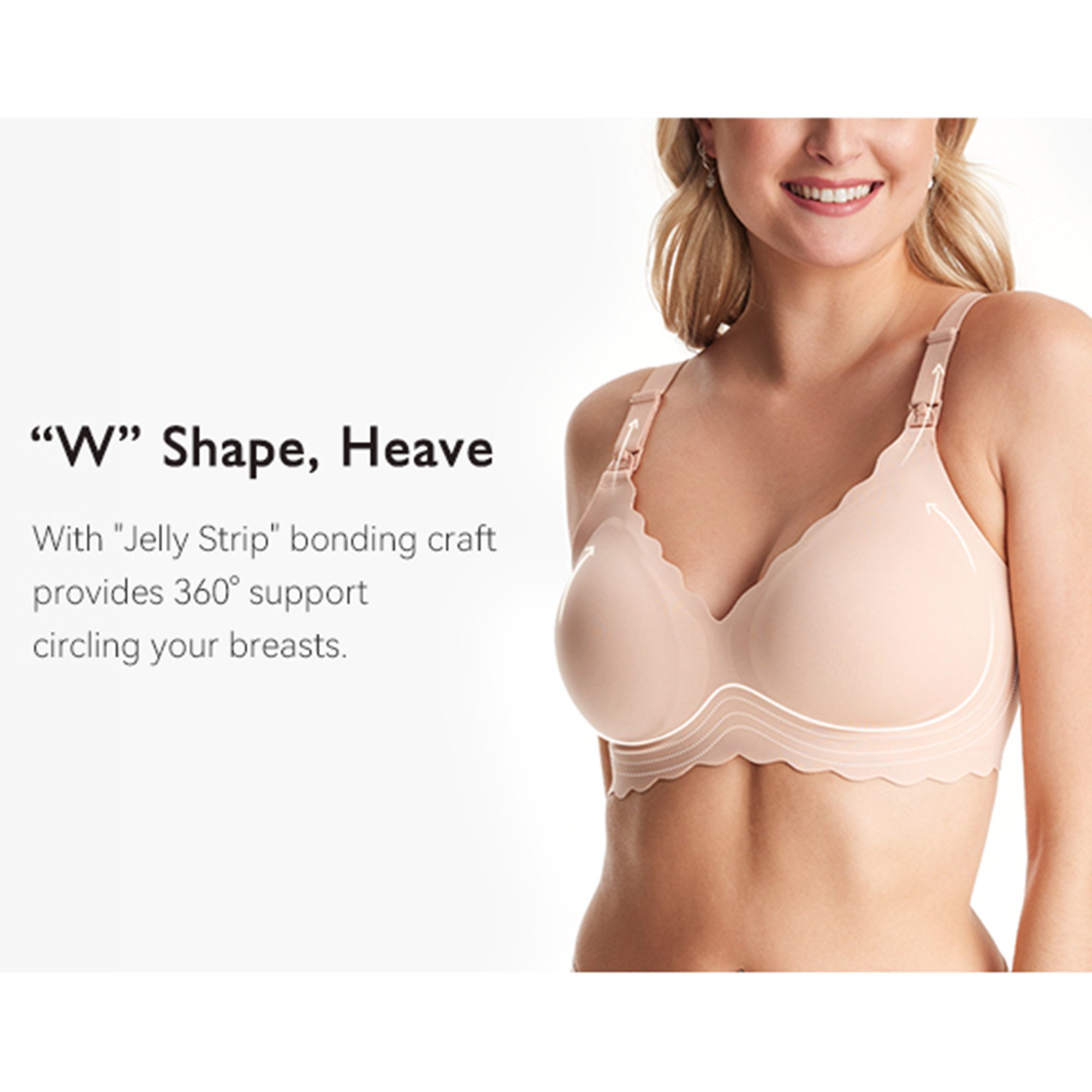 Momcozy Jelly Strip Nursing Bra FB046-SK100M-A by Root Technology