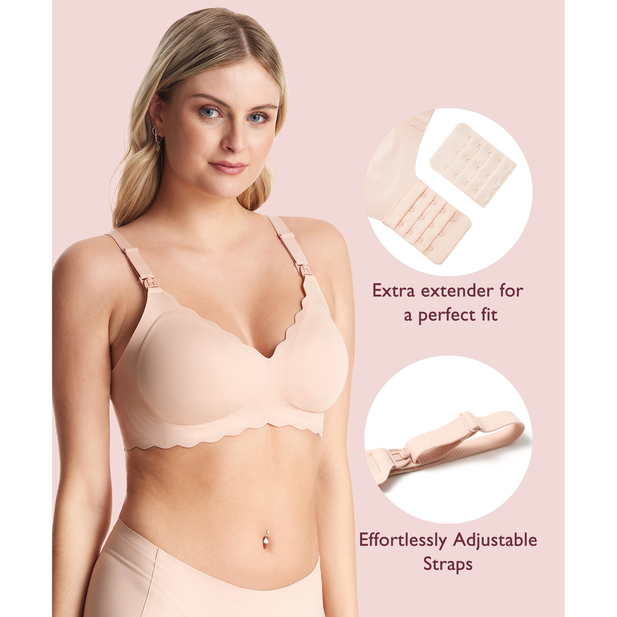 Momcozy Jelly Strip Nursing Bra FB046-SK100M-A by Root Technology