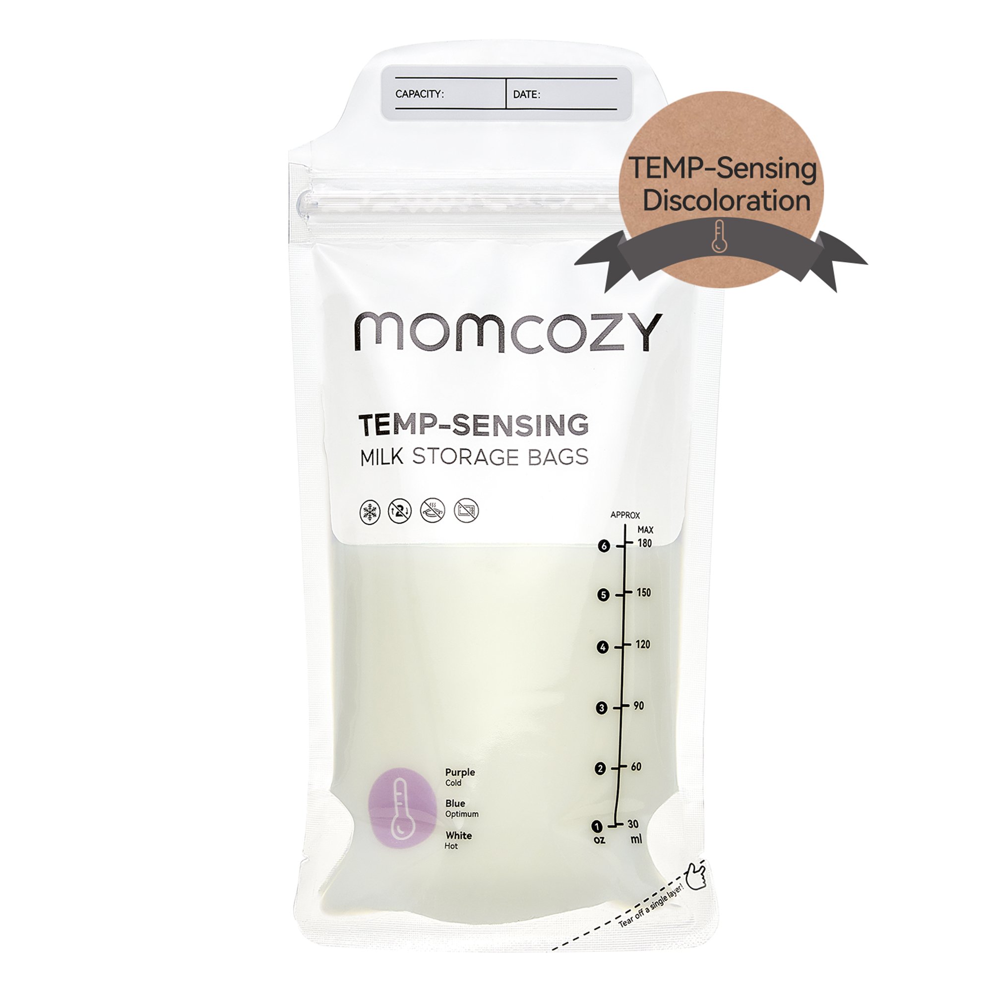 Root Technology Ltd MS015-PK83000N00101-A - Momcozy Breast Milk Storage Bag, 6-ounce capacity - 1/Pack