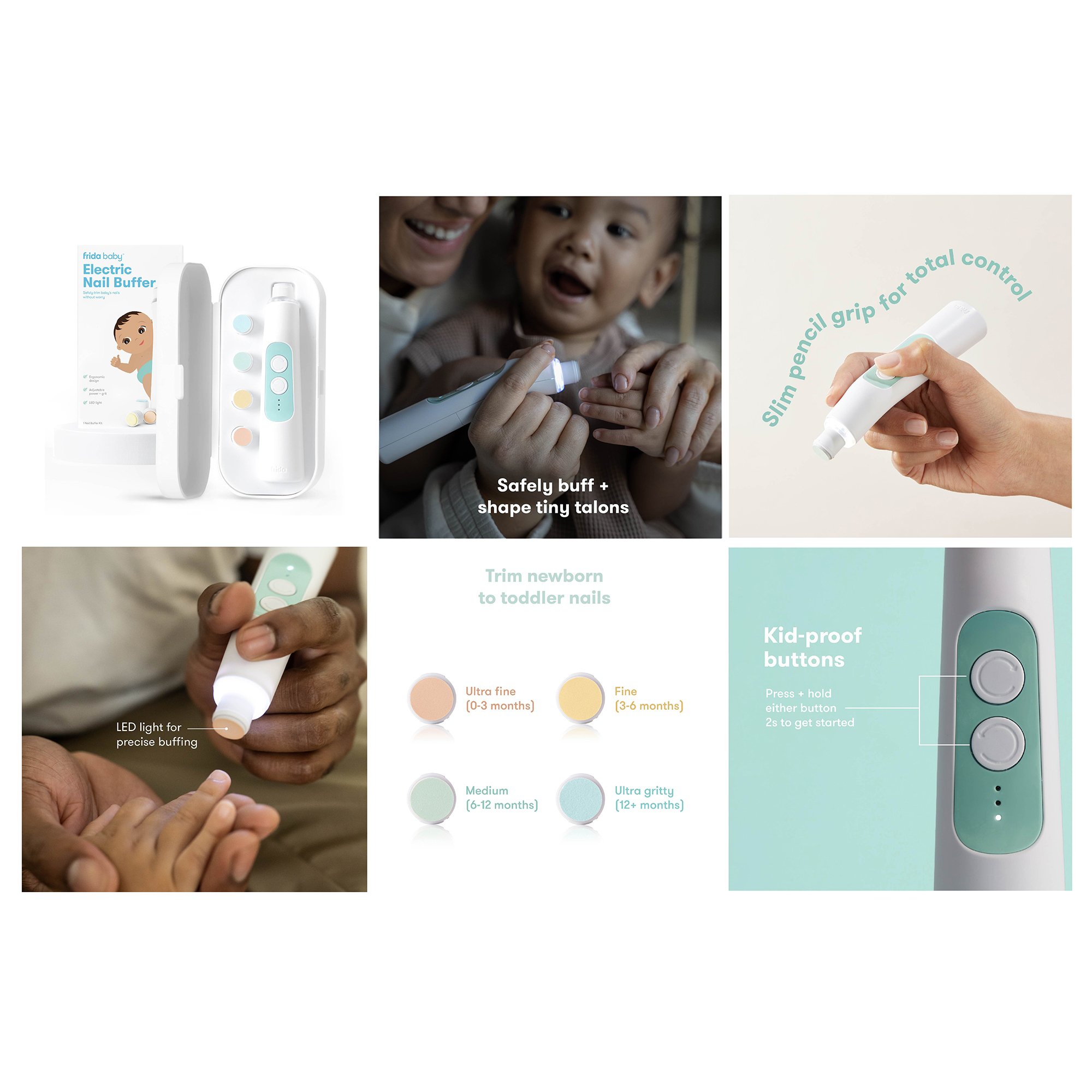 frida baby Electric Nail Buffer Kit 100001305 by Fridababy