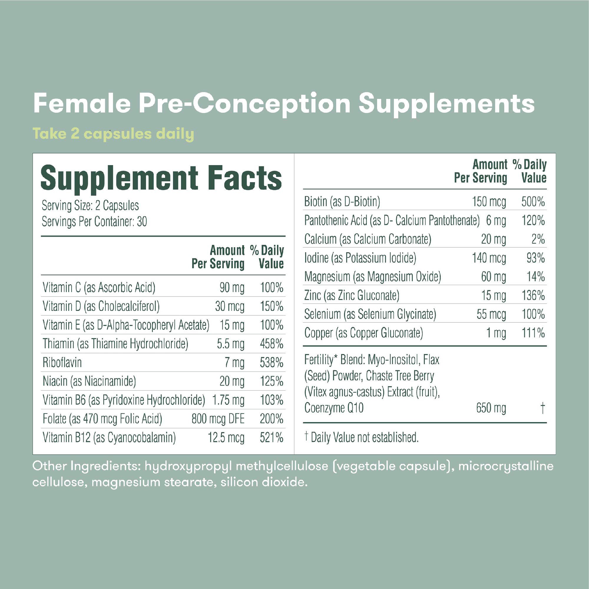 Fridababy LLC - 100001460 Frida Fertility Pre-Conception Supplement