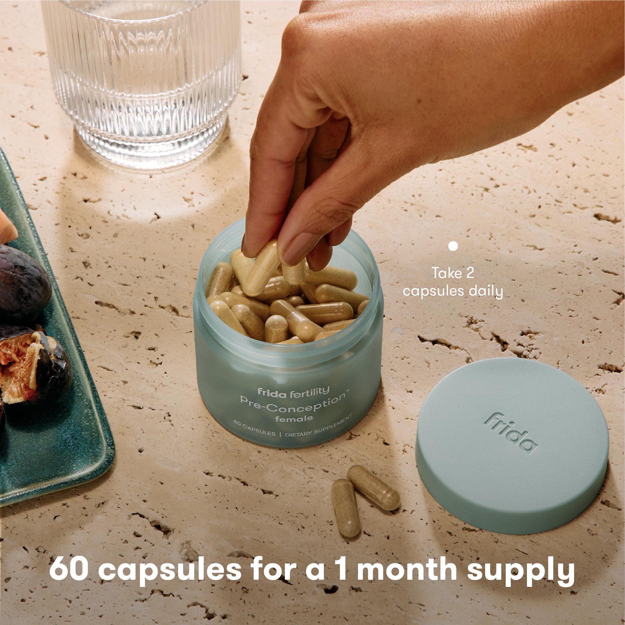 Fridababy LLC 100001460 - Frida Fertility Pre-Conception Supplement - 60/Bottle, 720/Case