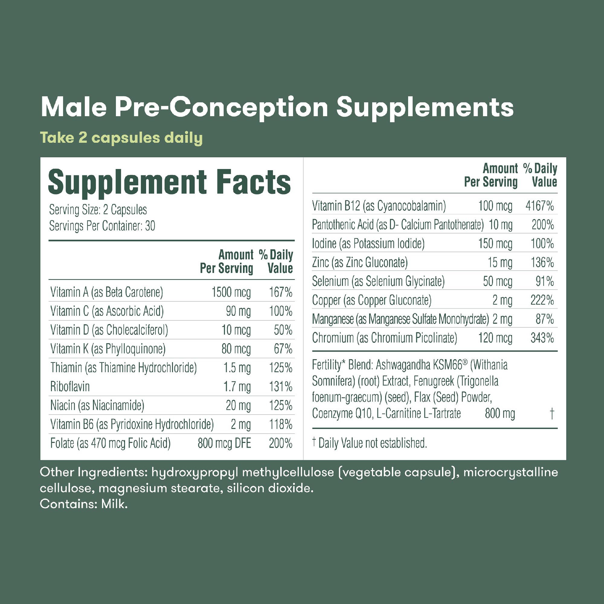 Fridababy LLC 500001265 - Frida Fertility Pre-Conception Supplement Set - 1/Kit, 12/Case
