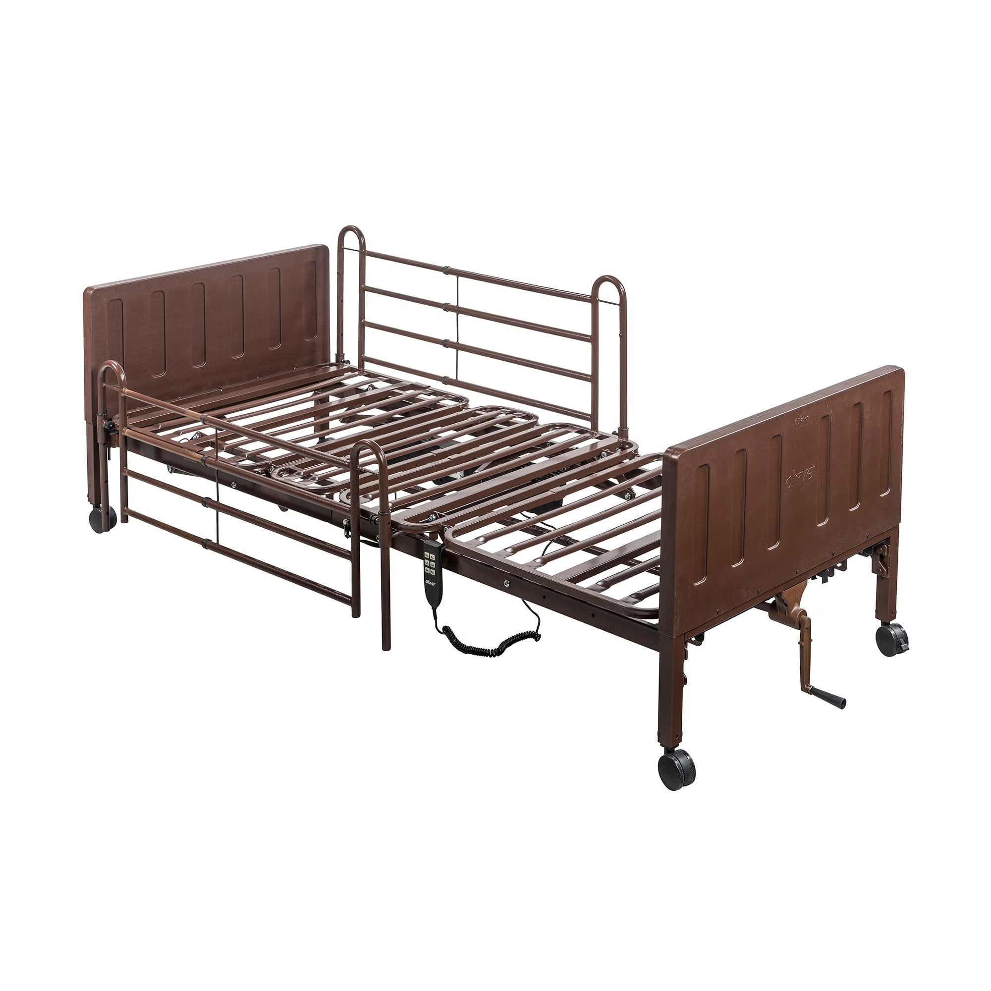 Drive DeVilbiss Healthcare - 15030N Semi-Electric Bed Delta® Home Care 88 Inch Length Adjustable Deck 3 Functions 13-1/2 to 23 Inch Height Range