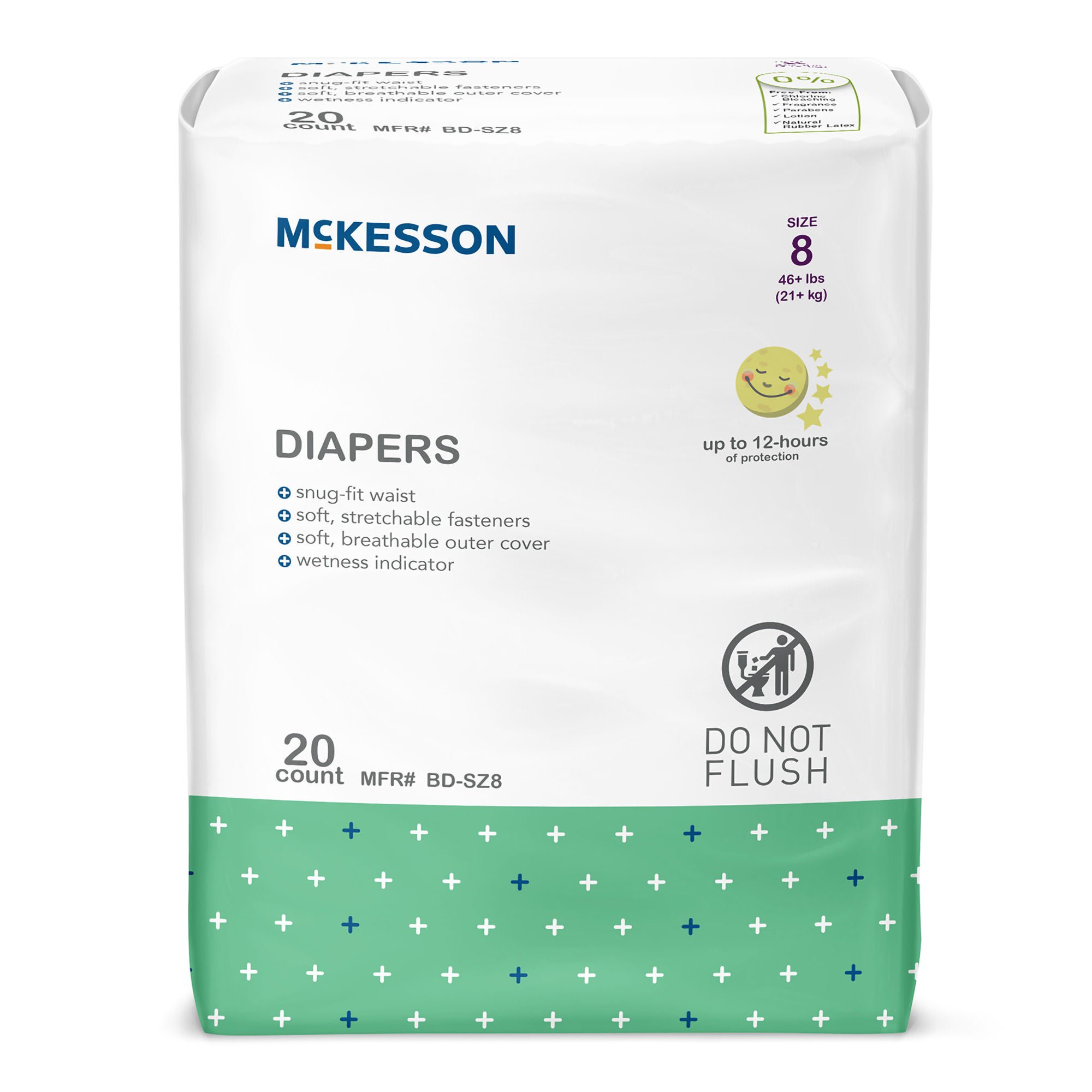 McKesson Brand - BD-SZ8 McKesson Youth Diaper / Incontinence Brief for Children weighing 46 lbs. or more