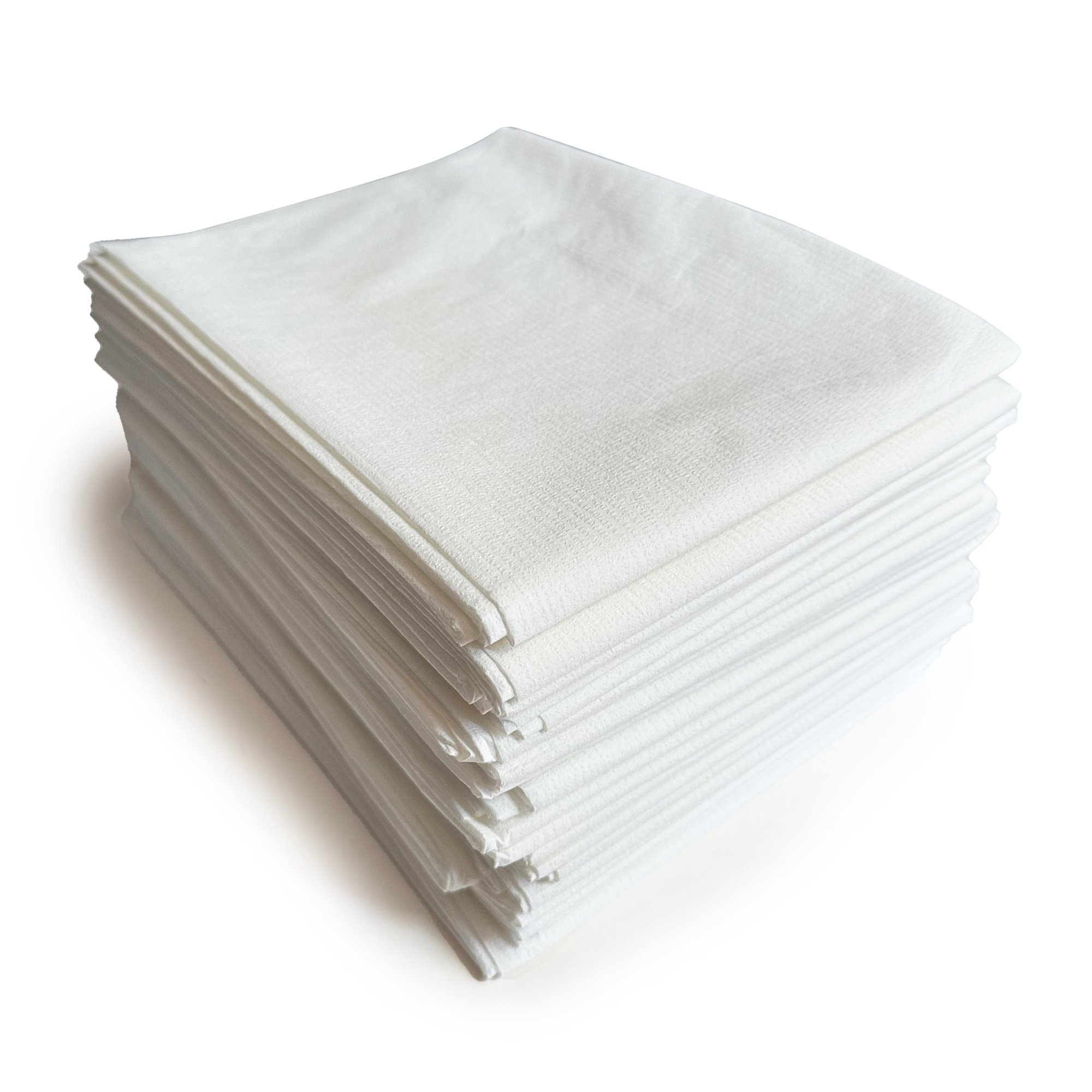 McKesson Brand 16-JCPM7 - McKesson Pillowcase, Disposable, Standard, White, Tissue/Poly, 30 x 21 Inch - 100/Case