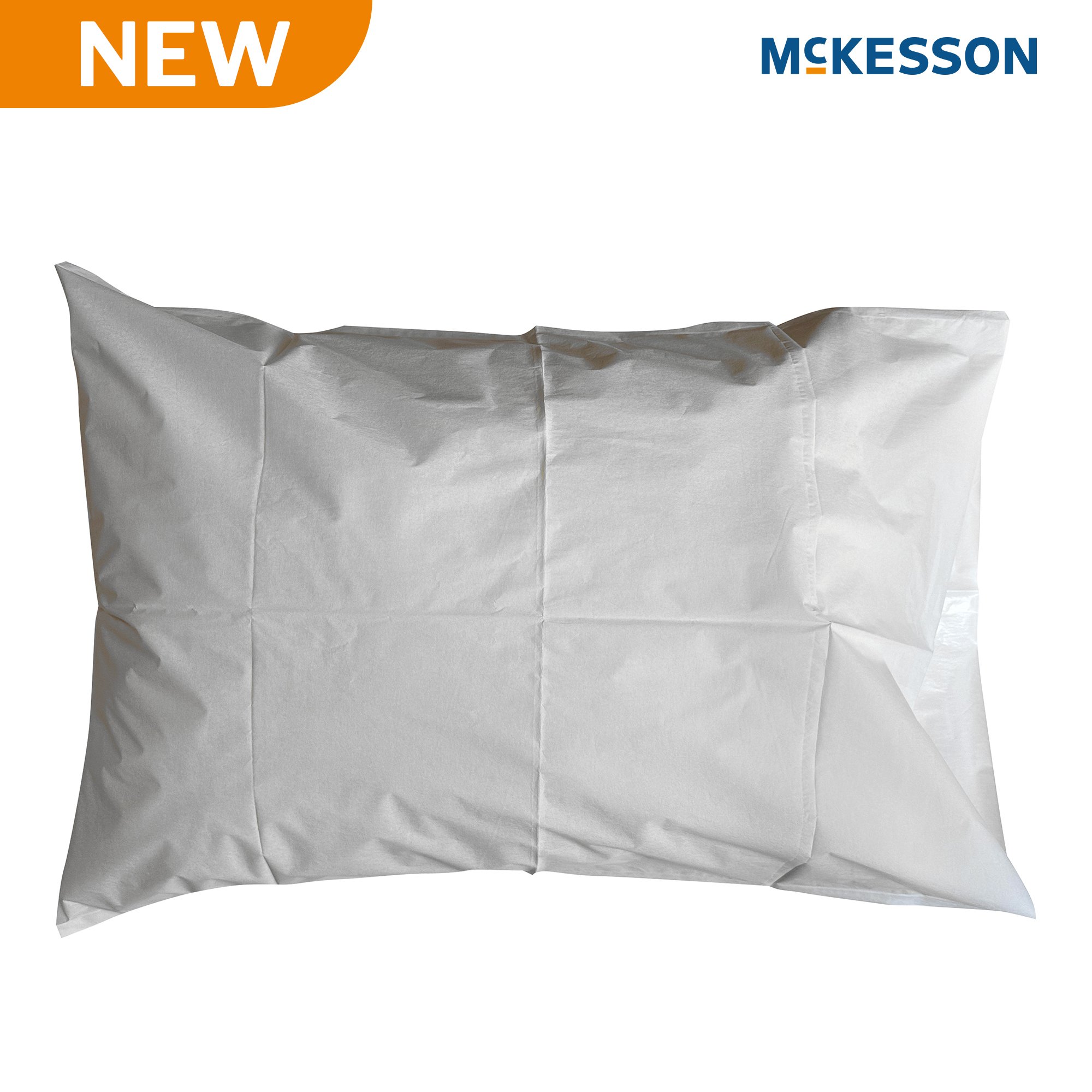 McKesson Brand 16-JCPM5 - McKesson Pillowcase, Disposable, Deluxe, White, Tissue/Poly, 30 x 21 Inch - 100/Case