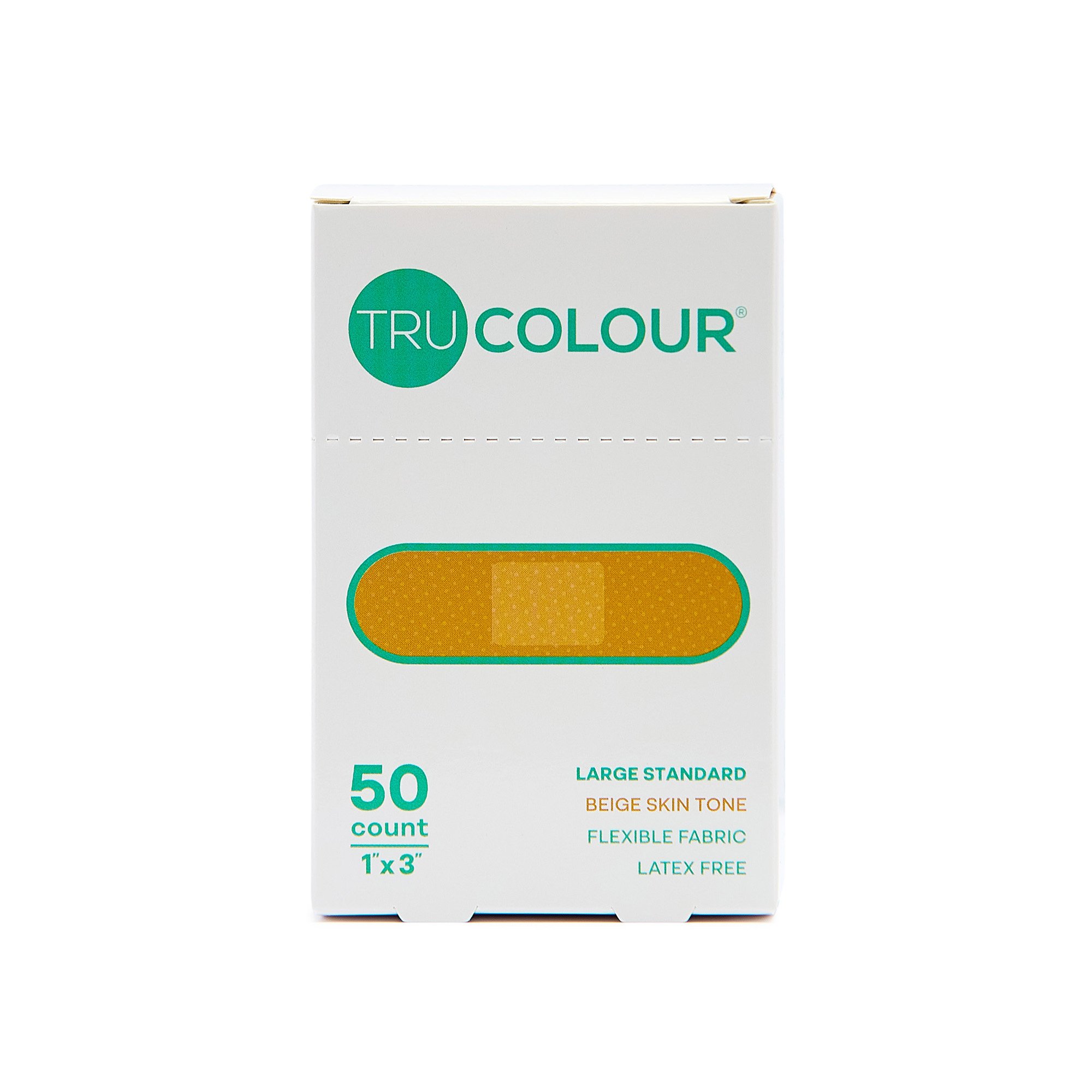 Tru-Colour Products LLC TCB-ALS50 - Tru-Colour® Beige / Olive / Brown / Dark Brown Skin Tone Bandages - 1/Box, 24/Case