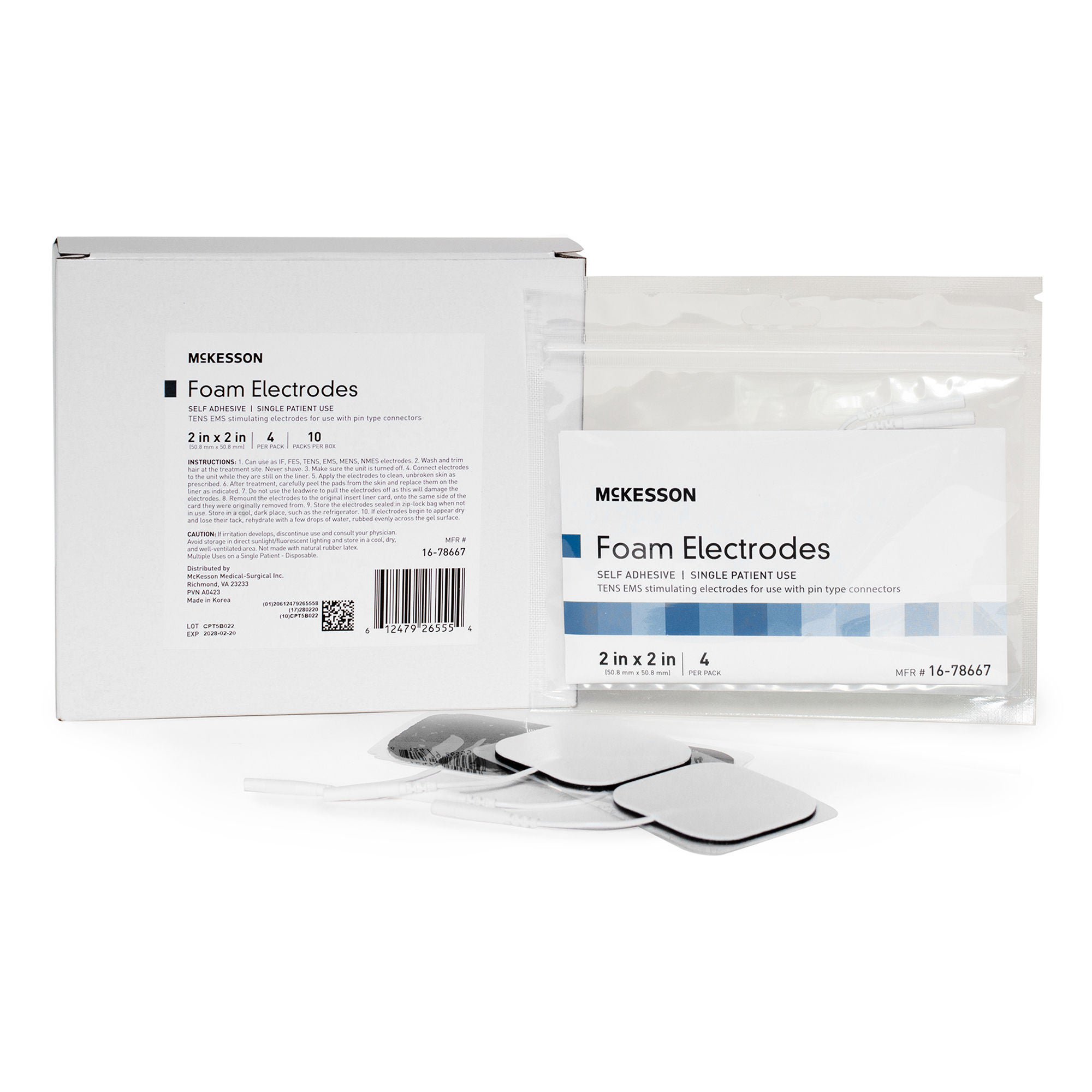 McKesson Brand - 16-78667 McKesson Electrotherapy Electrode For TENS and EMS Units