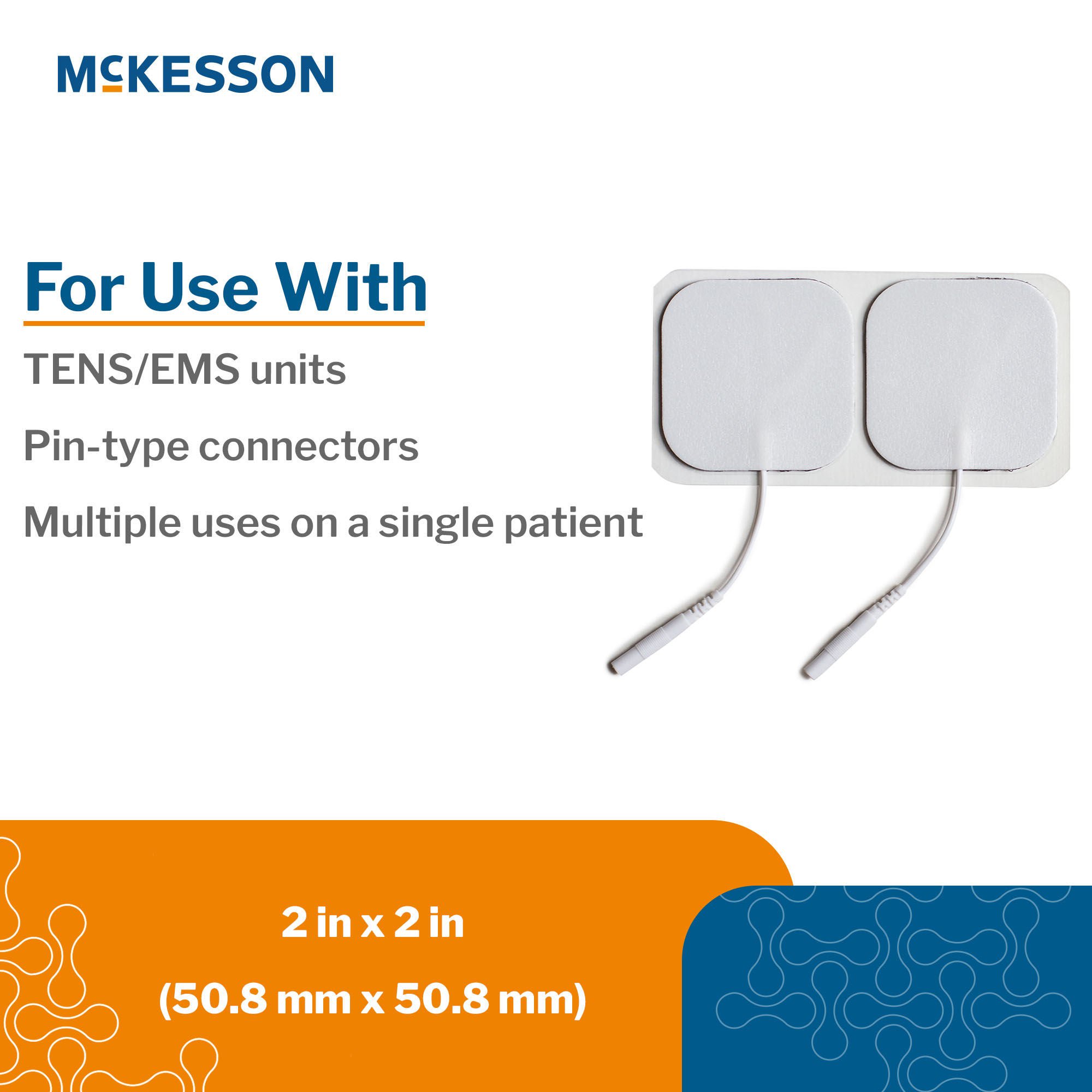 McKesson Brand - 16-78667 McKesson Electrotherapy Electrode For TENS and EMS Units
