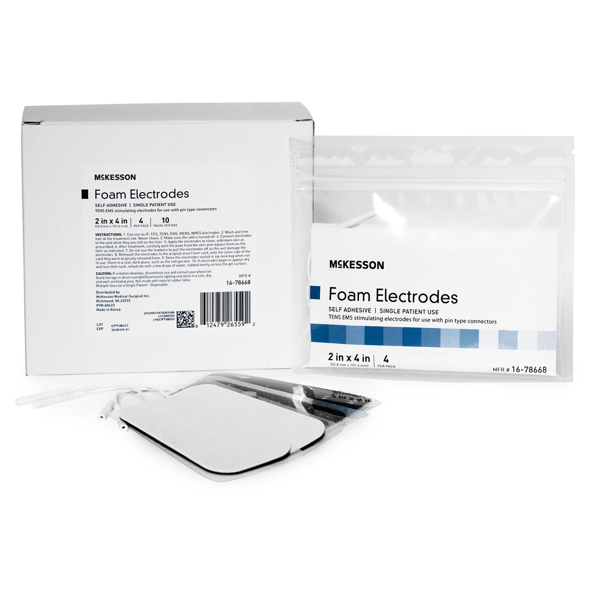 McKesson Brand - 16-78668 McKesson Electrotherapy Electrode For TENS and EMS Units