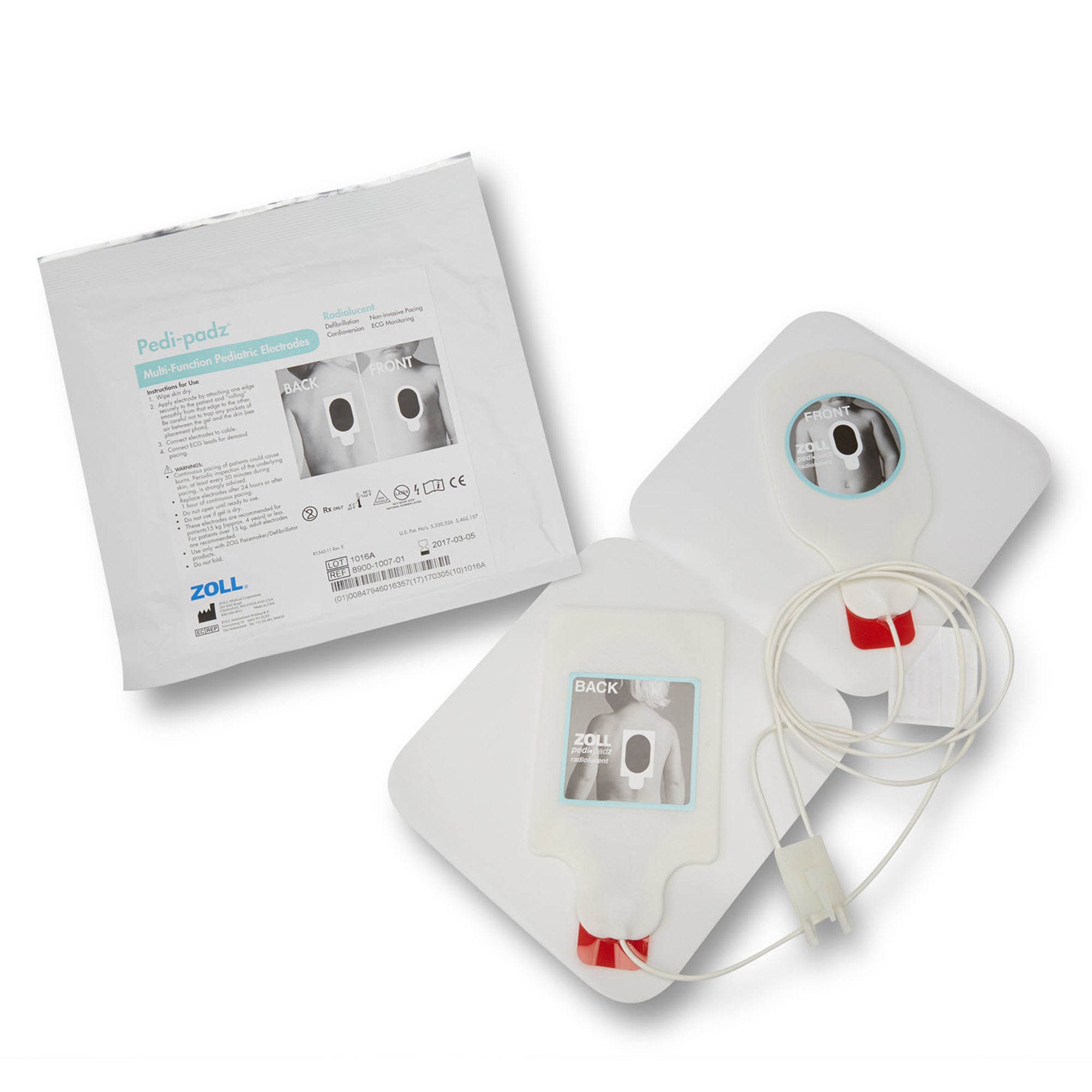Zoll Medical - 8900-1005-01 AED Defibrillator Pad Pedi-Padz Pre-Connected Pediatric