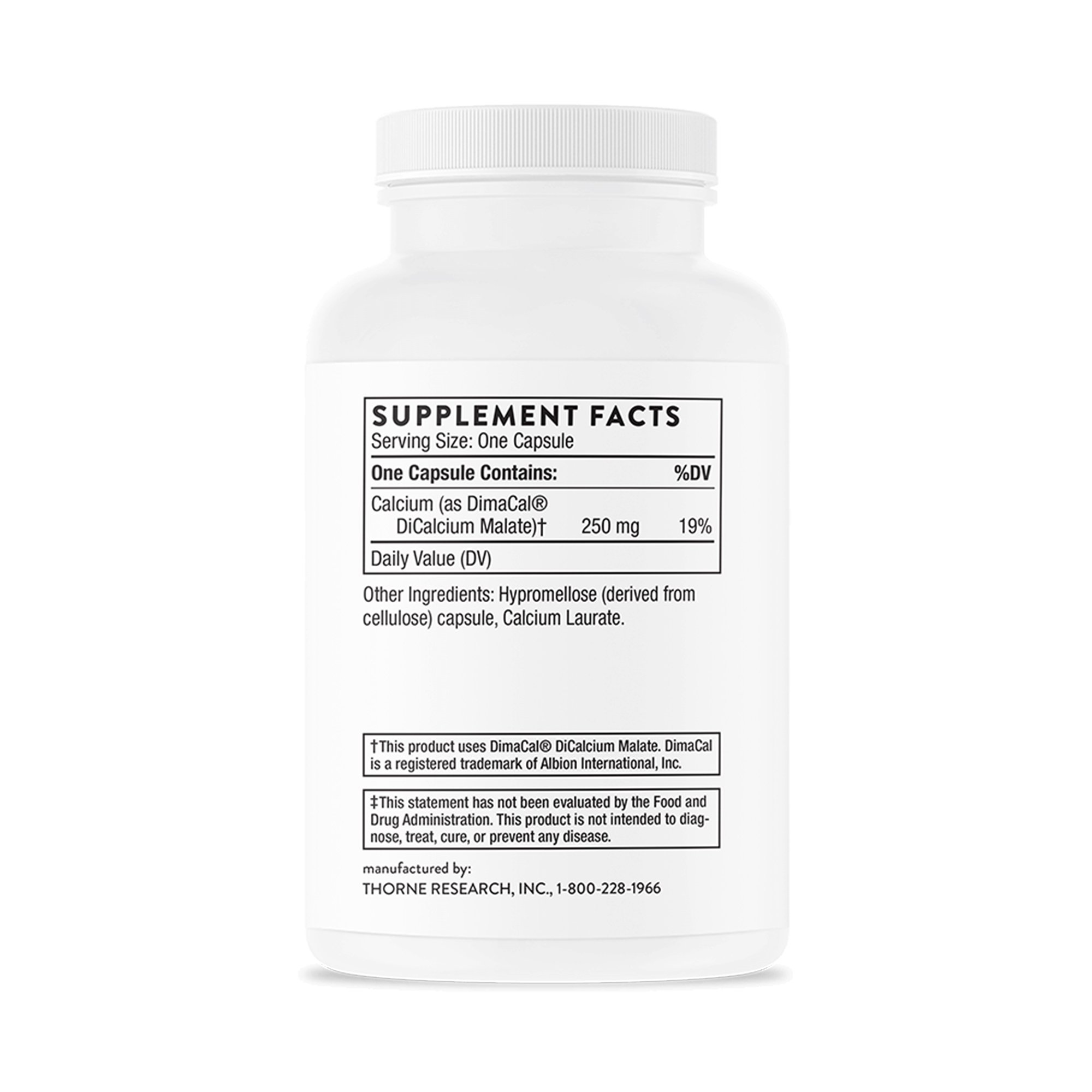 Thorne Research Inc M281 - Thorne® Calcium Chelated Calcium for Enhanced Absorption Dietary Supplement - 1/Bottle