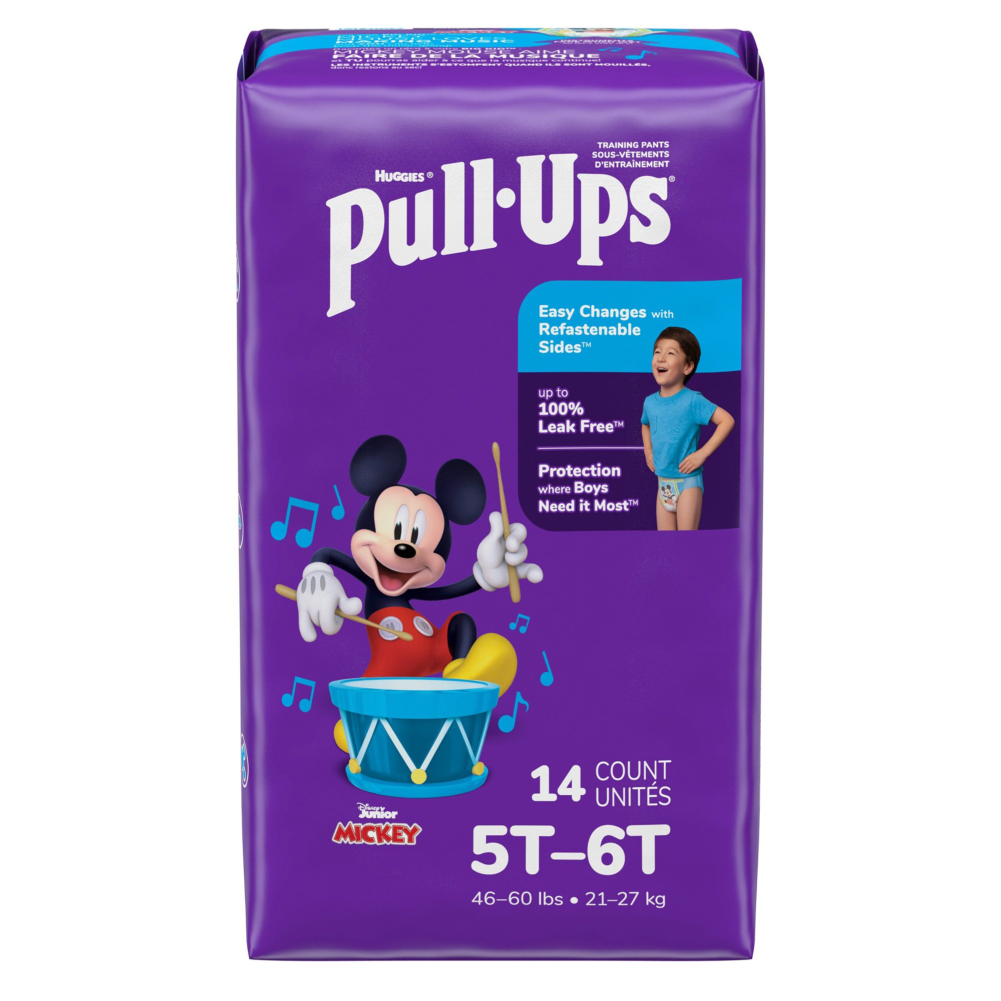 Kimberly Clark 54851 - Huggies® Pull-Ups® Learning Designs® for Boys Training Pants, 5T to 6T - 14/Pack, 56/Case