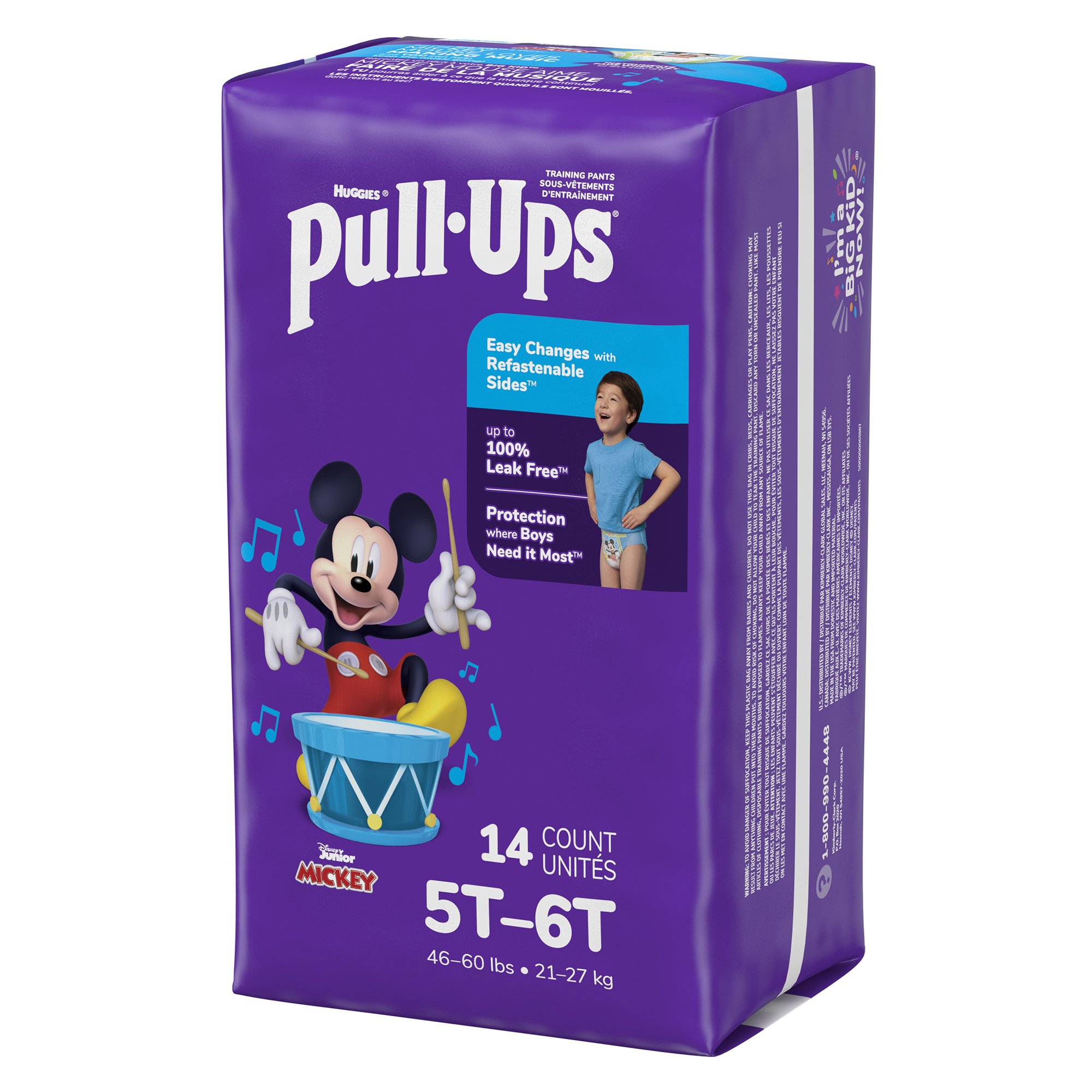 Kimberly Clark 54851 - Huggies® Pull-Ups® Learning Designs® for Boys Training Pants, 5T to 6T - 14/Pack, 56/Case