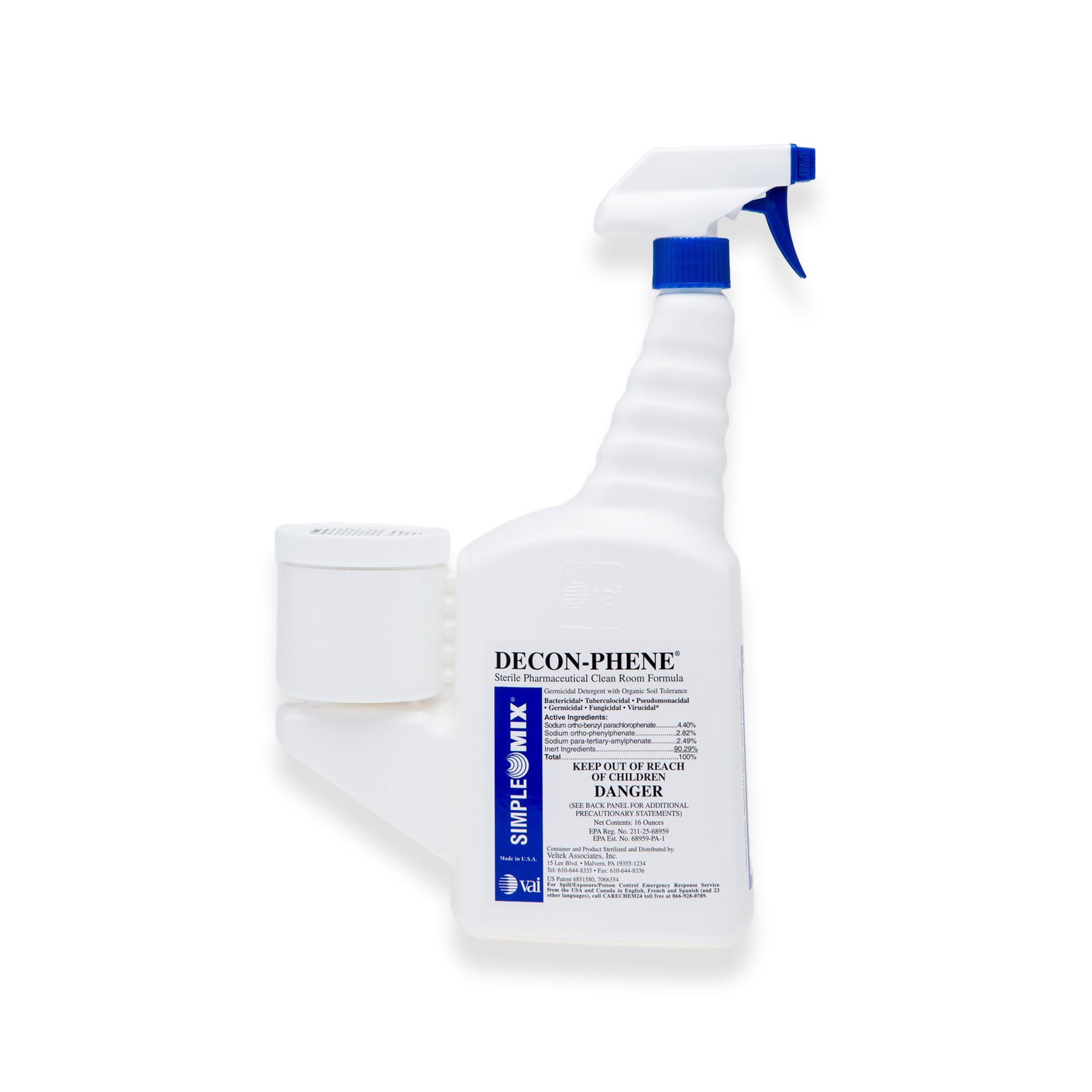 Acute Care Pharmaceuticals - DPP-06-16Z-01 Surface Disinfectant Cleaner DECON-PHENE® PLUS Phenolic Based SimpleMix Ready to Mix System Liquid 16 oz. Bottle Phenol Scent Sterile