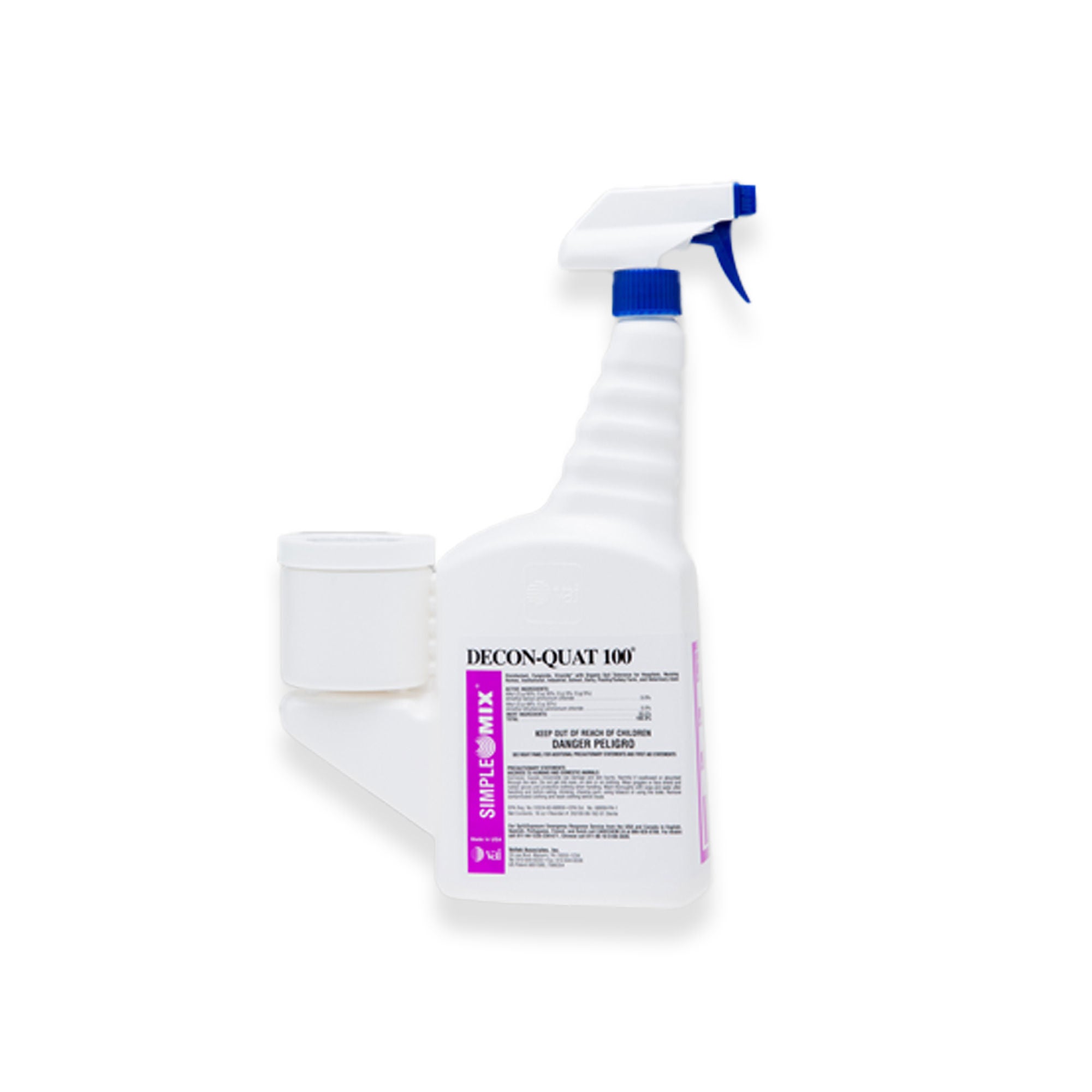 Acute Care Pharmaceuticals - DQ100-06-16Z-01 Surface Disinfectant Cleaner DECON-QUAT® 100 SimpleMix Ready to Mix System Liquid 16 oz. Bottle Scented Sterile