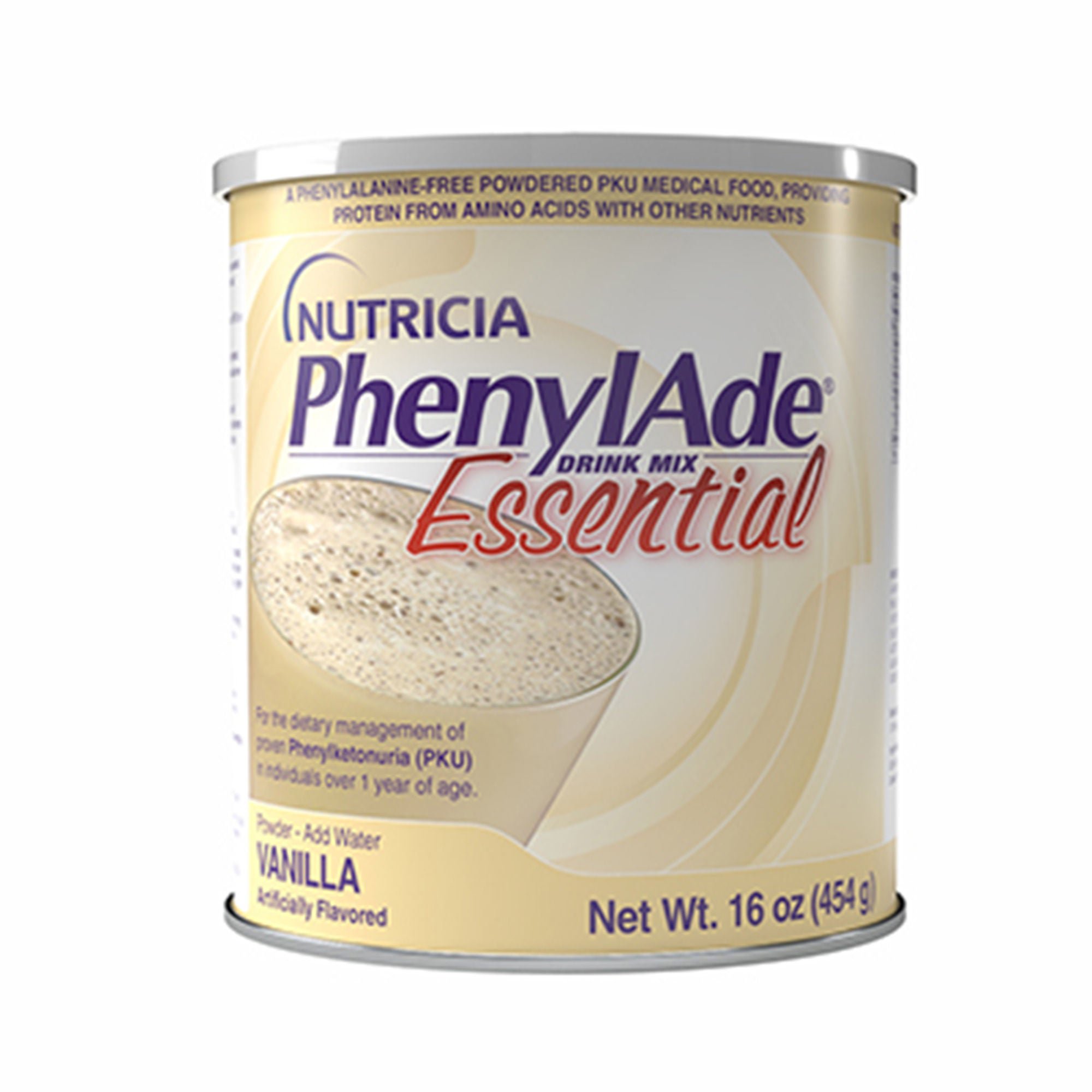 Nutricia North America - 200766 Oral Supplement PhenylAde® Vanilla Flavor Powder 16 oz. / 454 Gram Canister