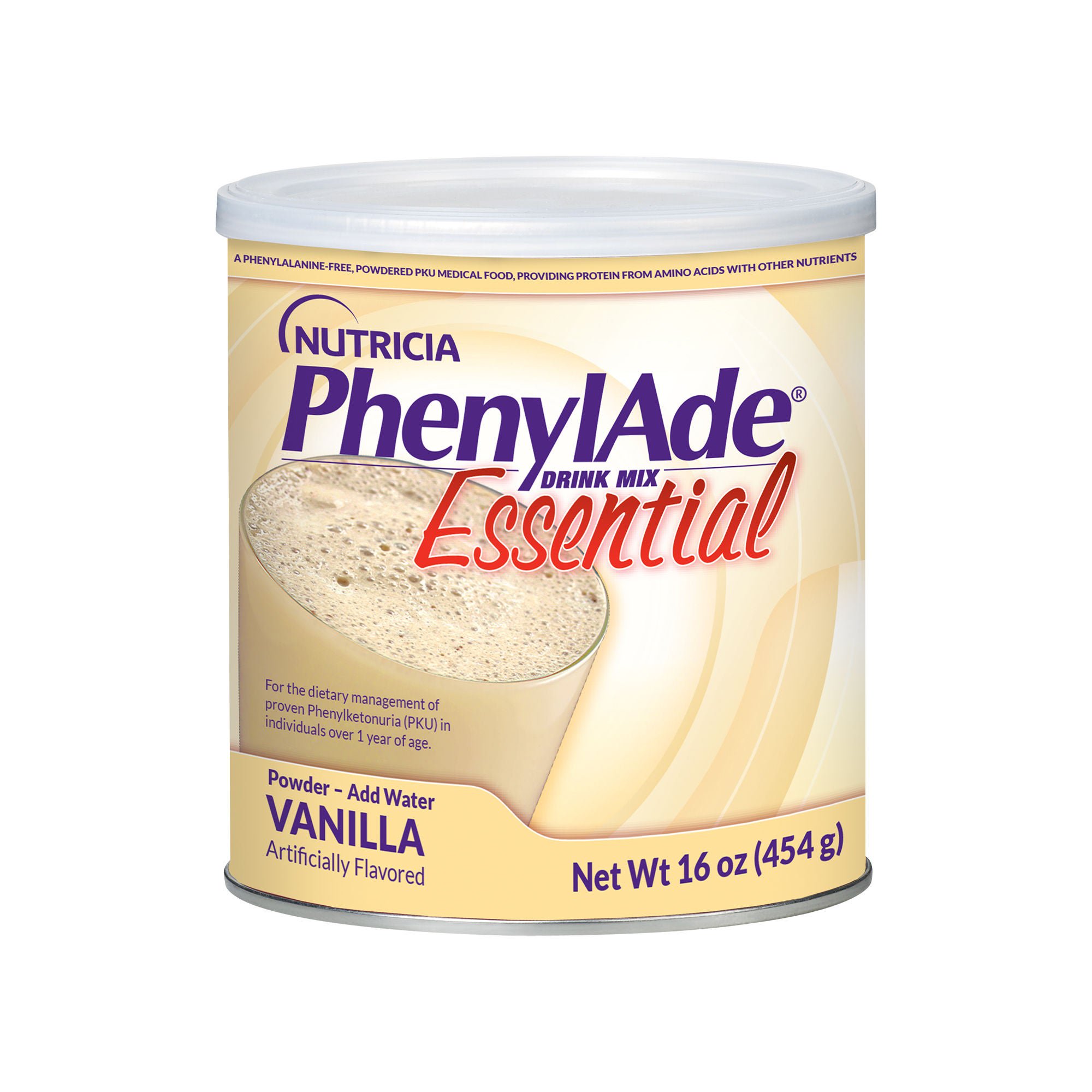 Nutricia North America - 200768 Oral Supplement PhenylAde®60 Vanilla Flavor Powder 16 oz. / 454 Gram Canister