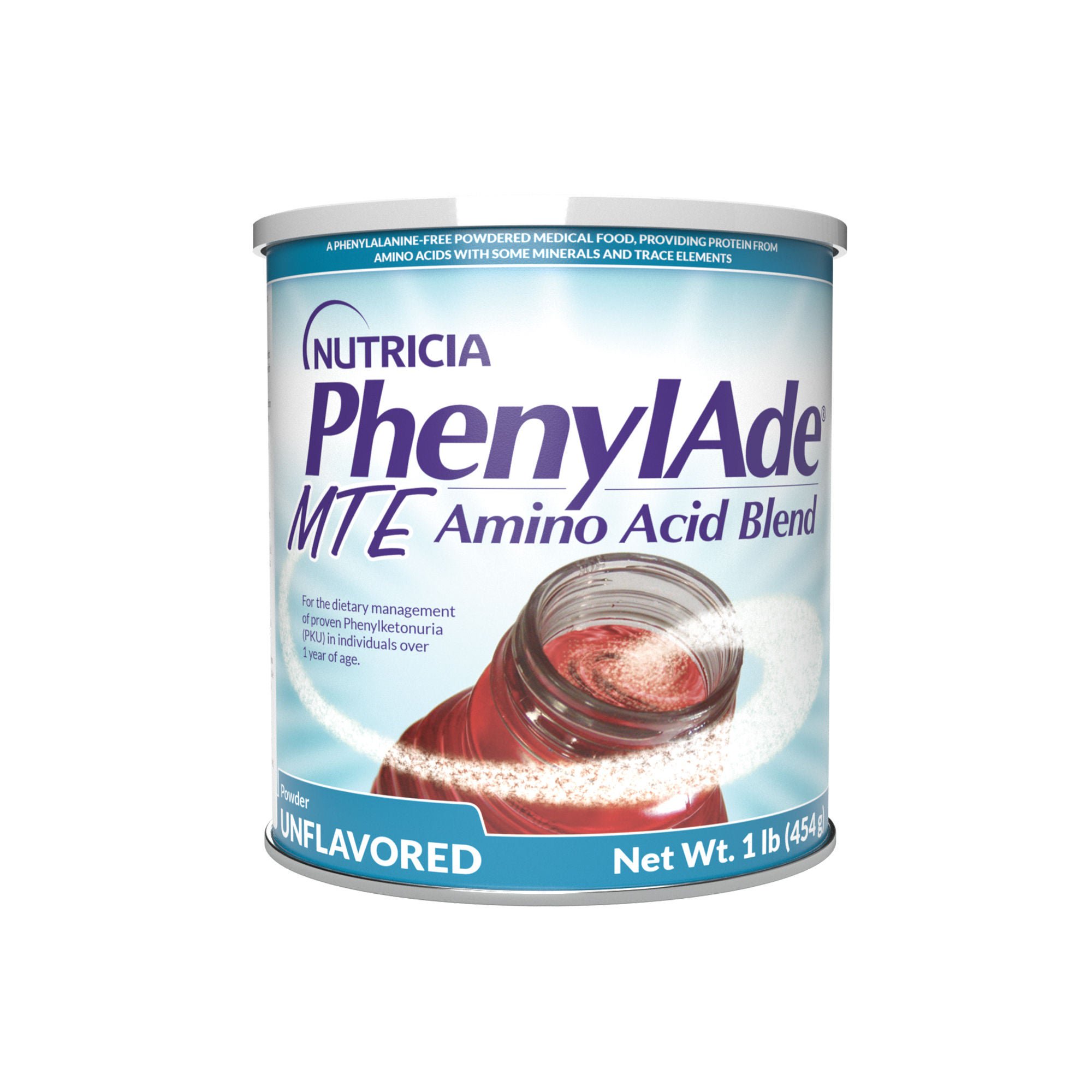 Nutricia North America - 200771 Oral Supplement PhenylAde® MTE Amino Acid Blend Unflavored Powder 16 oz. / 454 Gram Canister