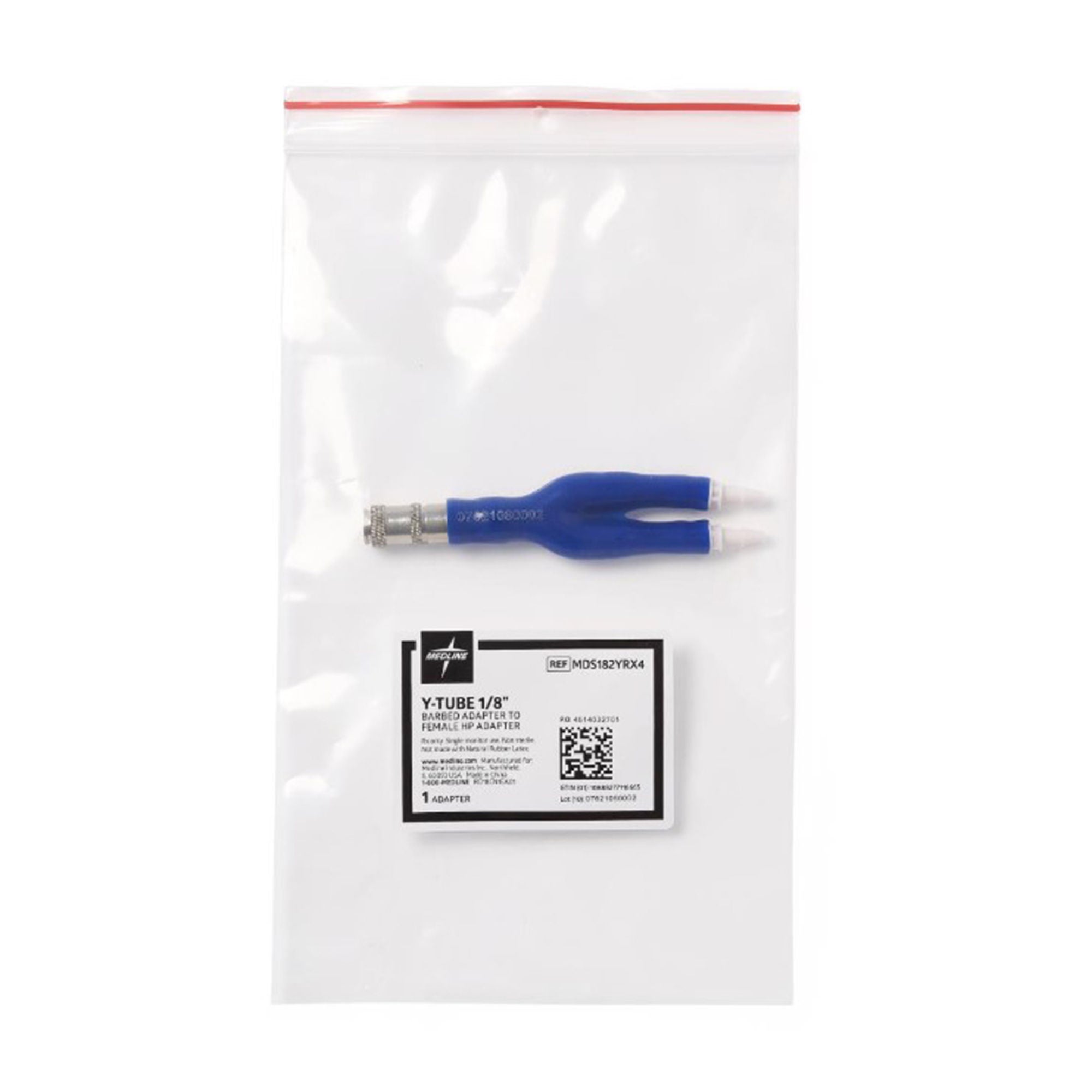 Medline - MDS182YRX4 Metal Female HP Y Dual Adapter Medline For Single-Tube Bayonet Connector