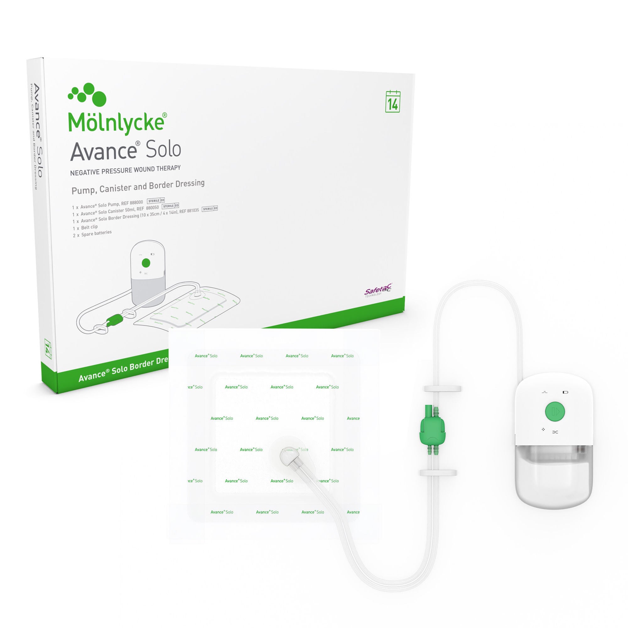 Molnlycke - 8881035 Negative Pressure Incision Care Kit Avance® Solo -125 mmHg 10 X 35 cm