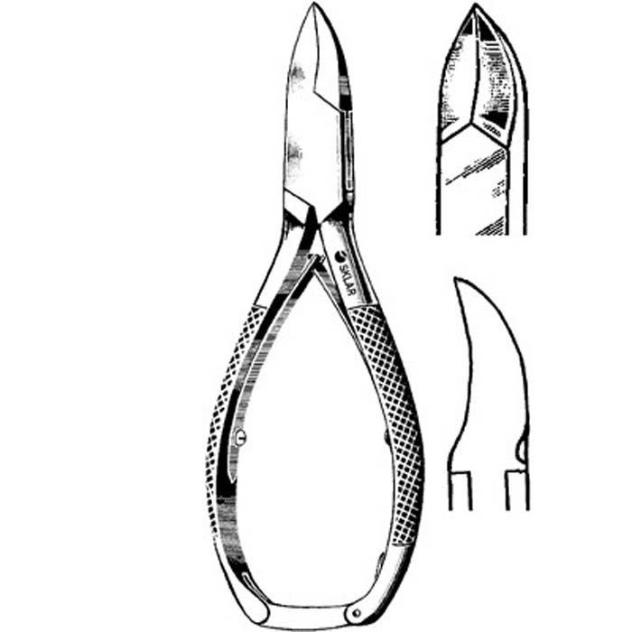 Sklar - 97-1055 Nail Nipper Concave Jaw 5-1/2 Inch Length German Stainless Steel