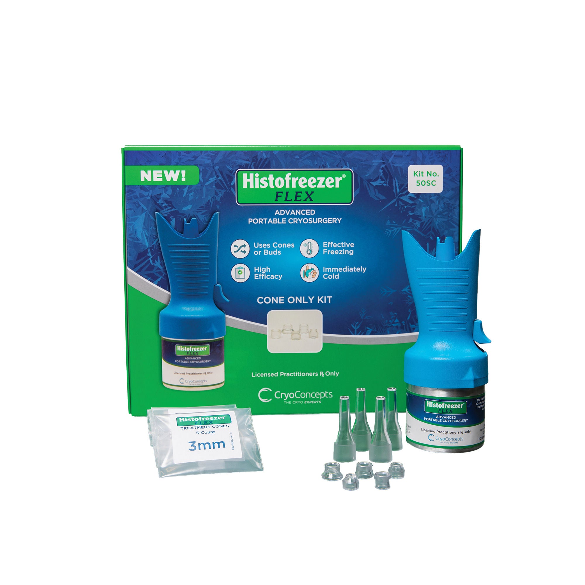 CryoConcepts LP - 200-4051 Cryosurgery Kit Histofreezer® Flex 80 Cones