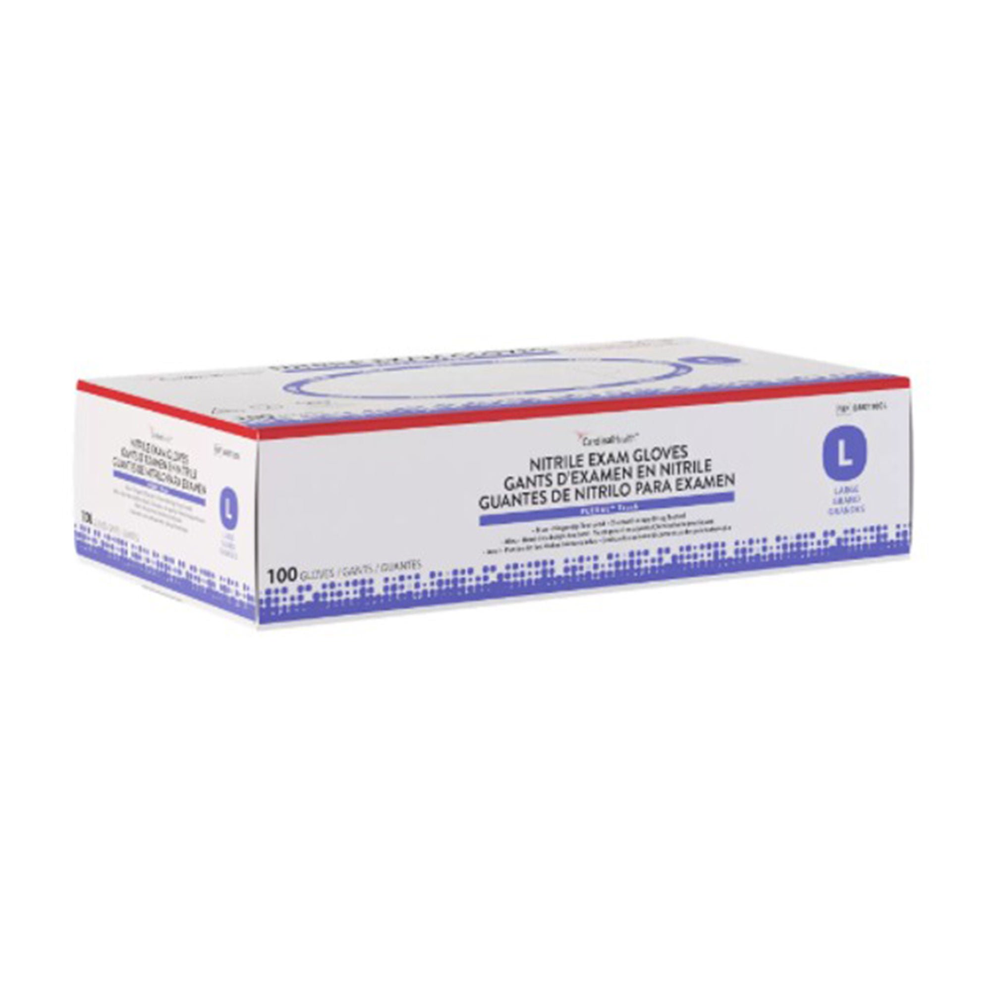 Cardinal - 88RT100L Flexal™ Touch Nitrile Exam Glove, Large, Blue