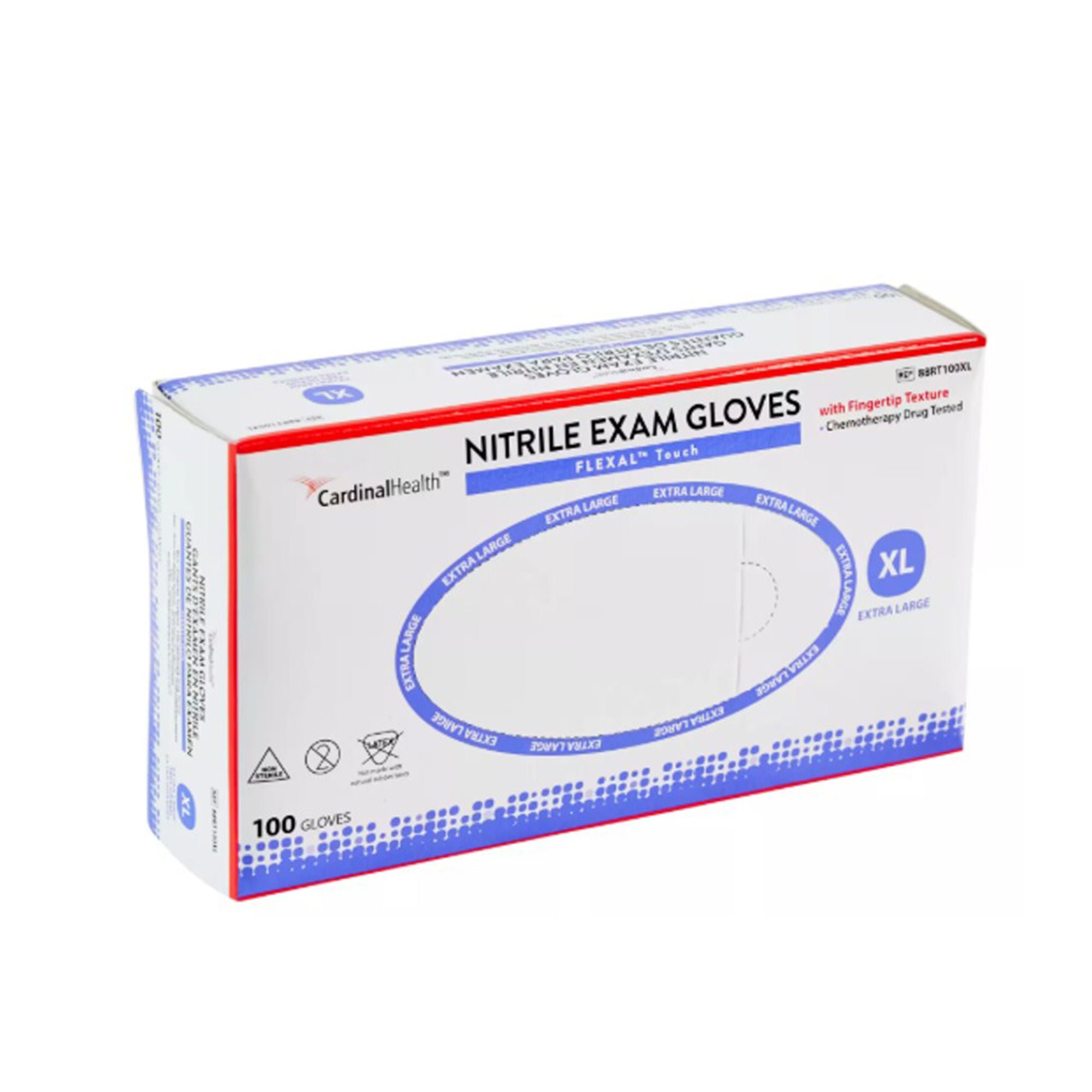FLEXAL Touch Exam Glove 88RT100XL by Cardinal