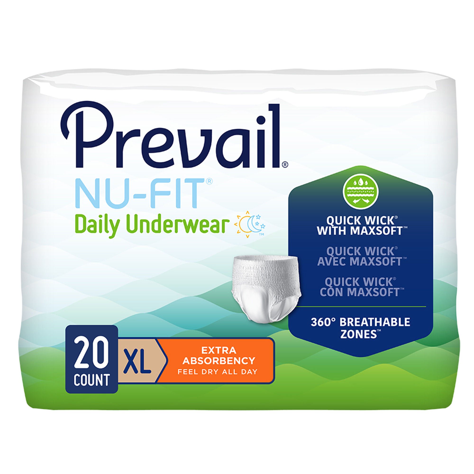 First Quality Products LLC - NUU-514 Prevail® Nu-Fit® Absorbent Underwear