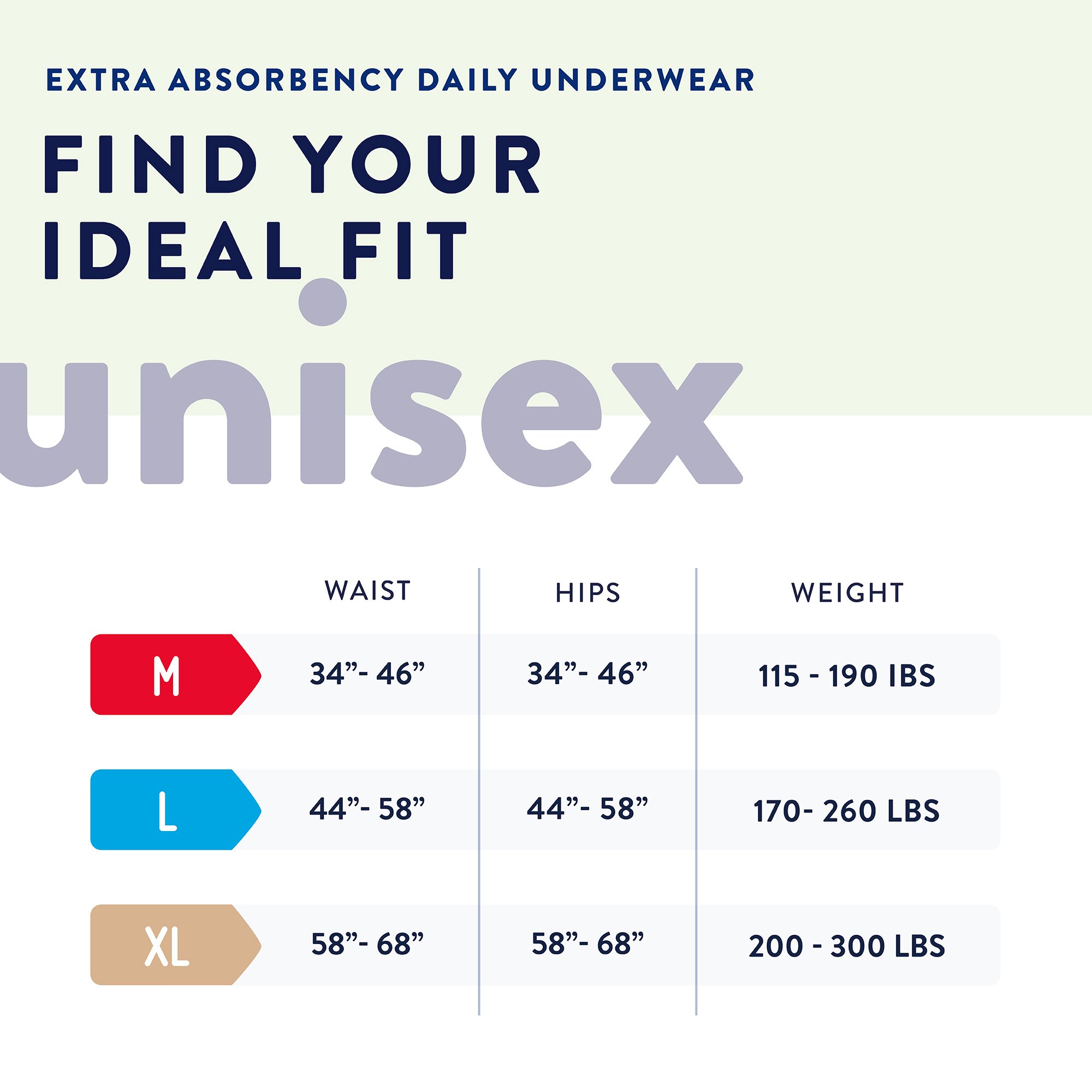 First Quality Products LLC NUU-514 - Prevail® Nu-Fit® Absorbent Underwear, Heavy Absorbency, Extra Large - 20/Pack, 80/Case