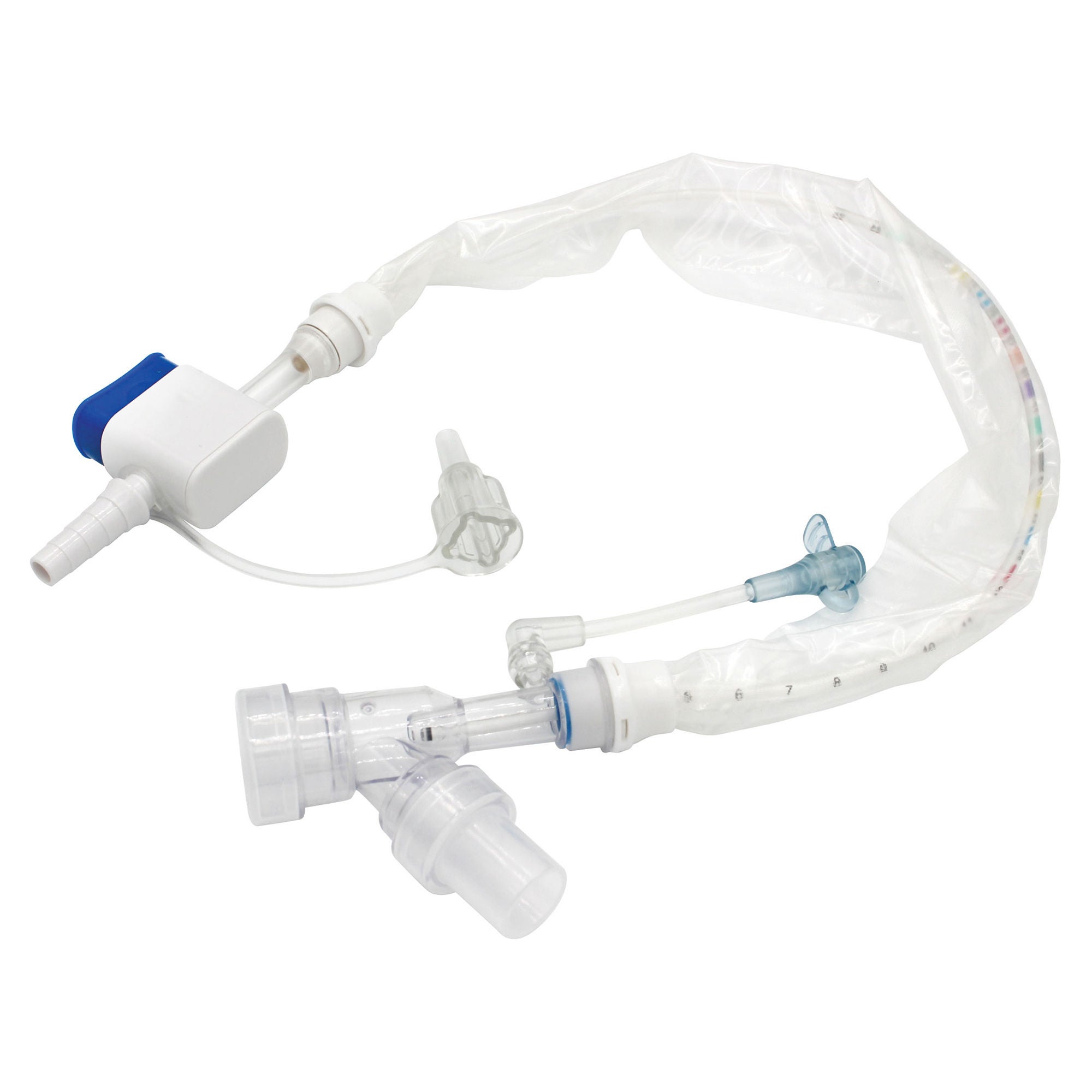 Sunset Healthcare - VENCSS10-203 Closed Suction System Sunset Tracheostomy Type Atraumatic Rounded Tip Closed Style 10 Fr. Sterile