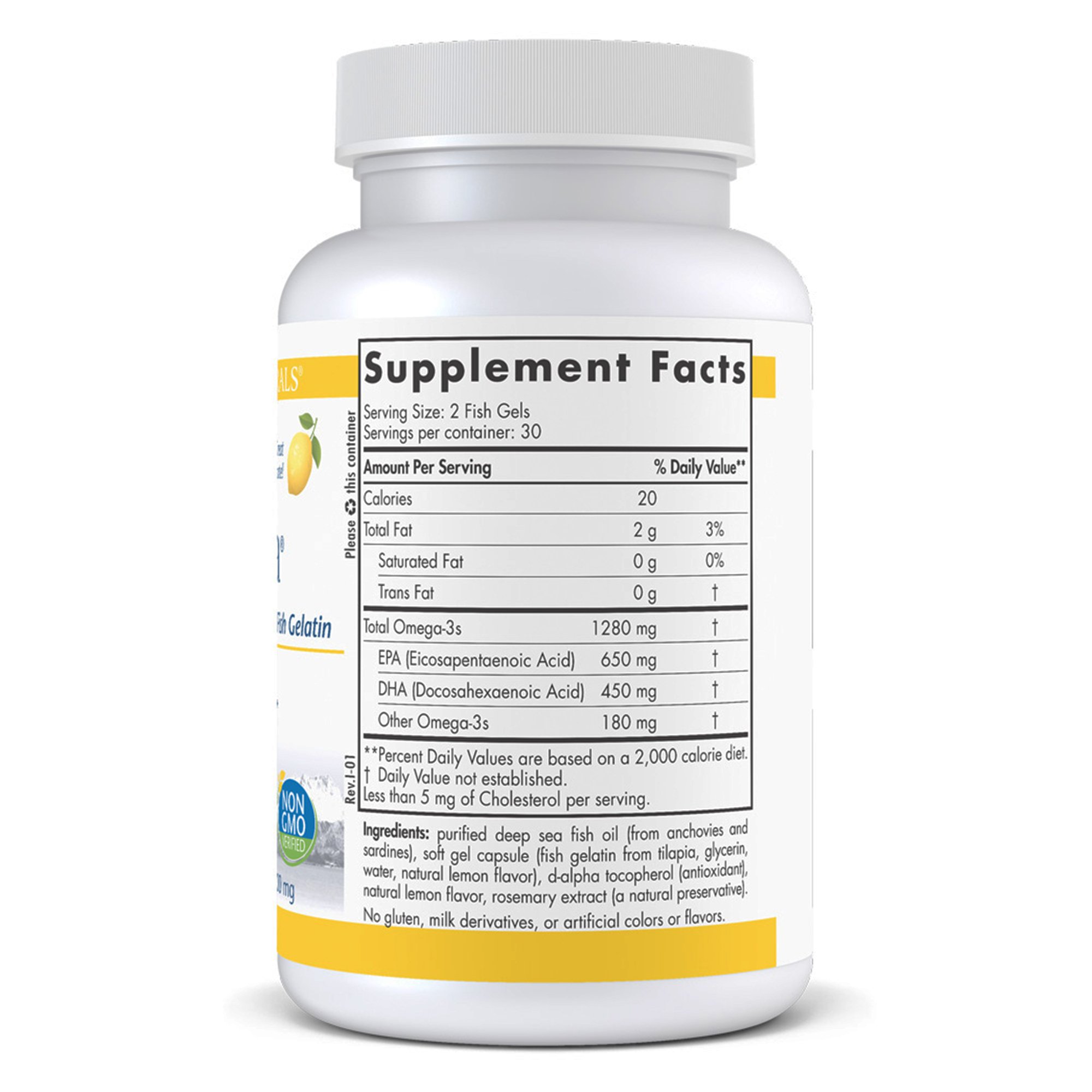 Nordic Naturals Inc 12120 - Nordic Naturals® ProOmega EPA/DHA Dietary Supplement - 1/Bottle, 12/Case